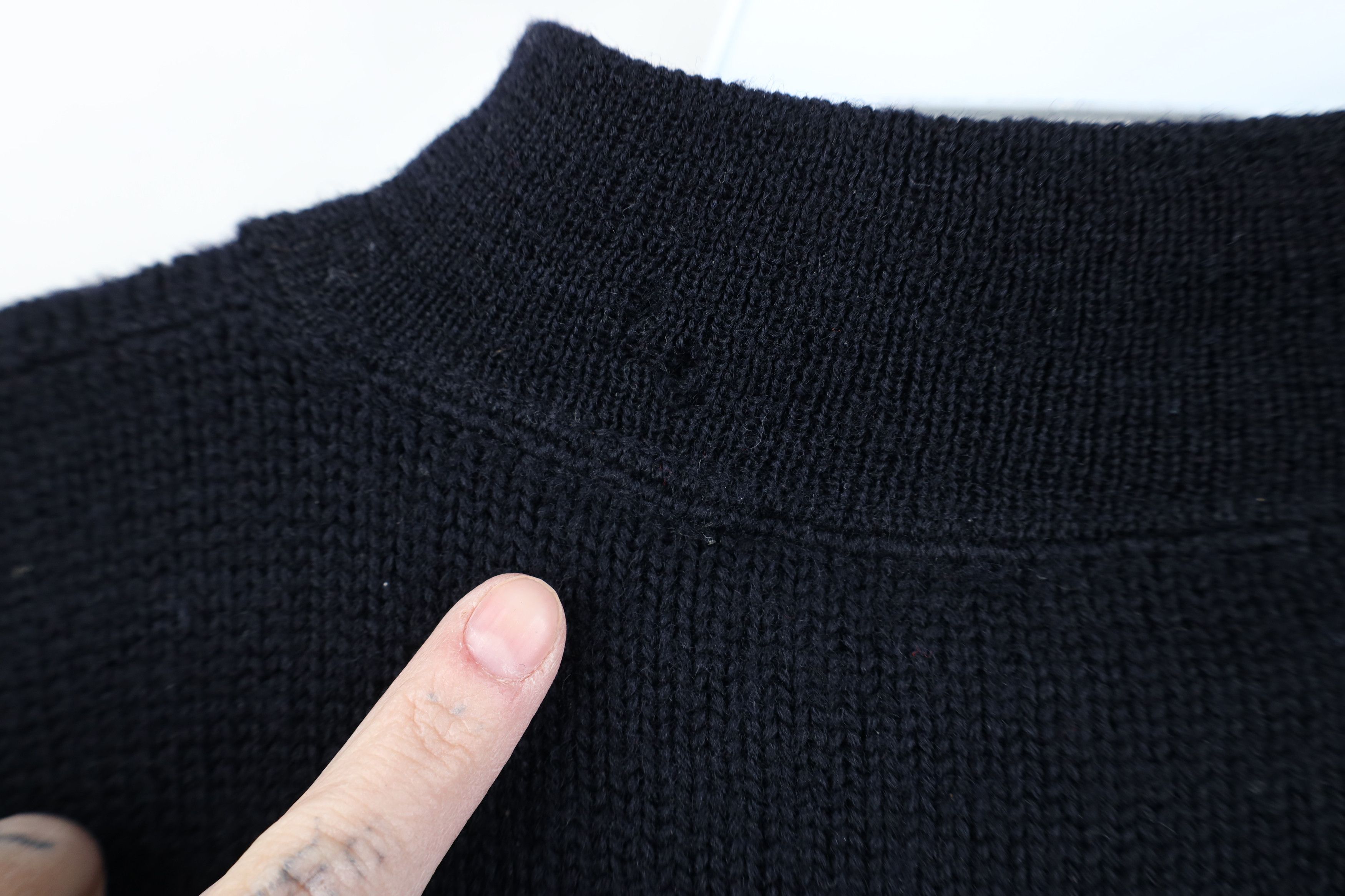 Vintage Vintage 40s US Navy Wool Knit Mock Neck Sweater Blue USA Size US S / EU 44-46 / 1 - 11 Thumbnail