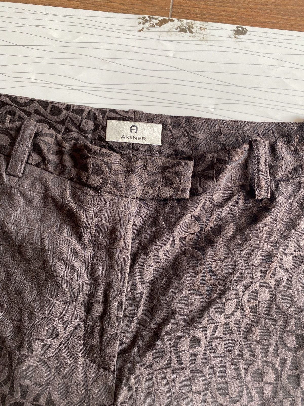 Aigner Aigner Monogram Hight Waist Pants Size US 29 - 6 Thumbnail