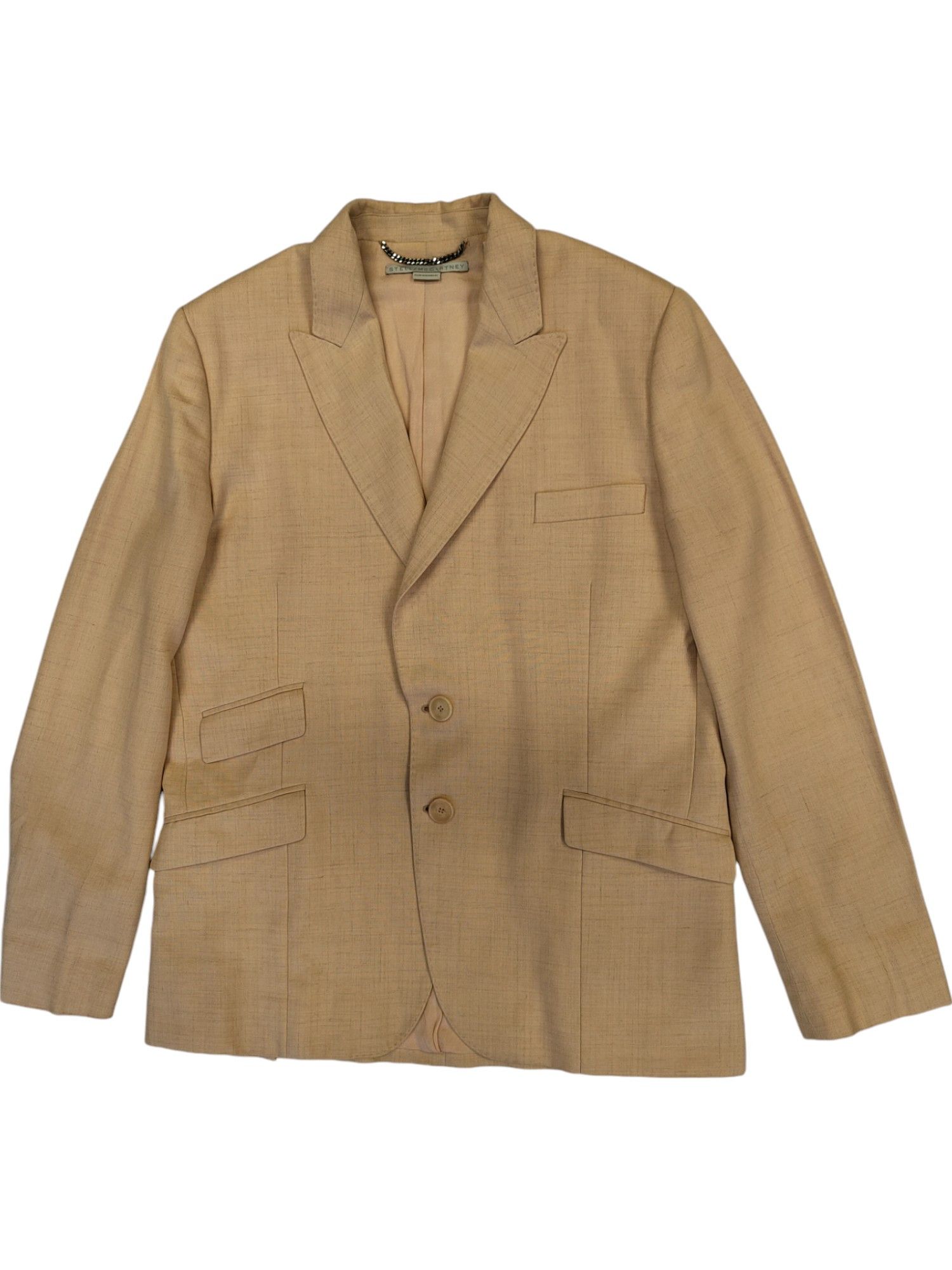 Stella McCartney Salmon Pink 2 Button Single Breasted Blazer Size XS / US 0-2 / IT 36-38 - 1 Thumbnail