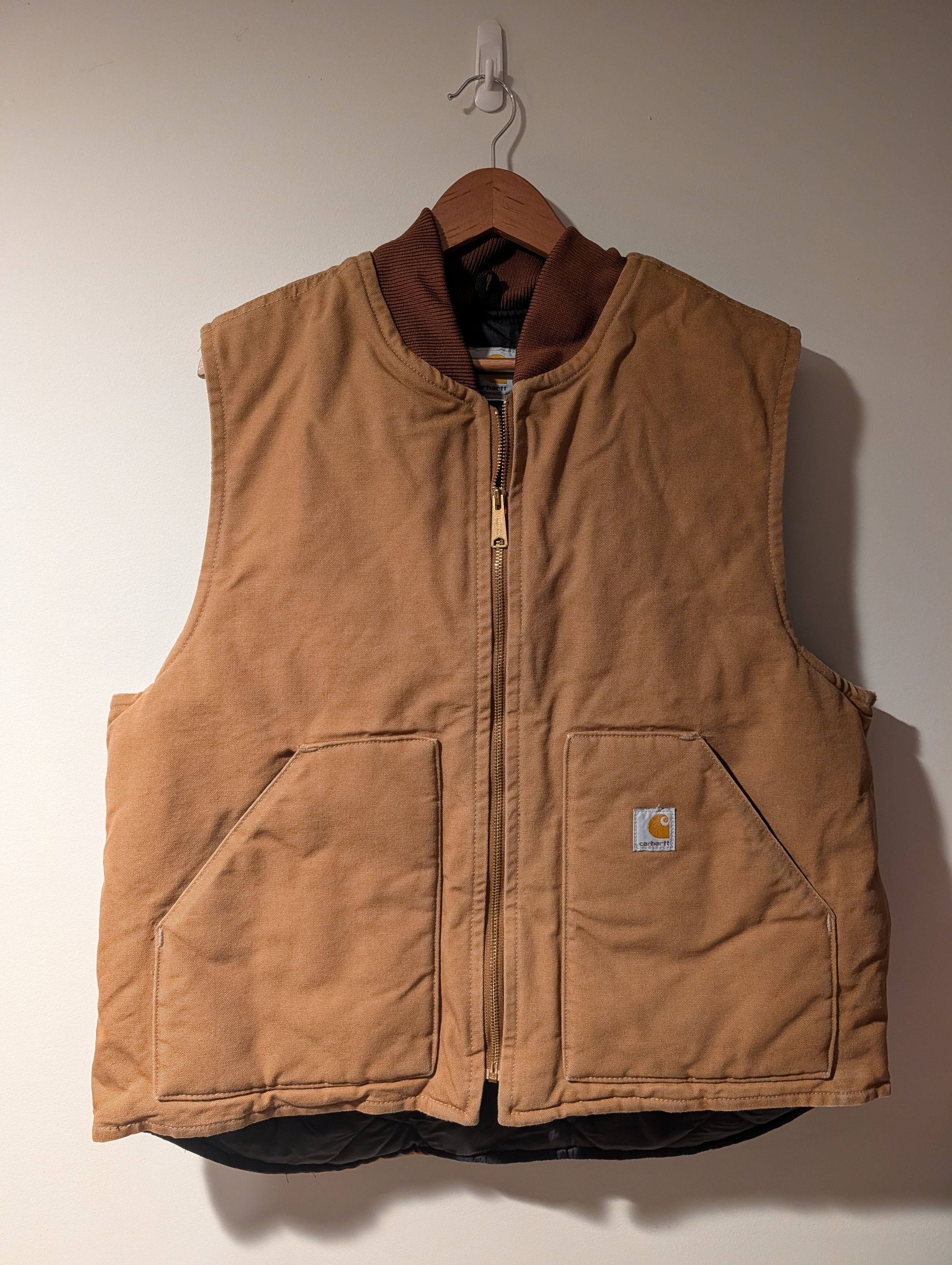 Carhartt Vtg Carhartt Arctic Quilt Lined Duck Canvas Work Vest Mens Size US XL / EU 56 / 4 - 1 Thumbnail