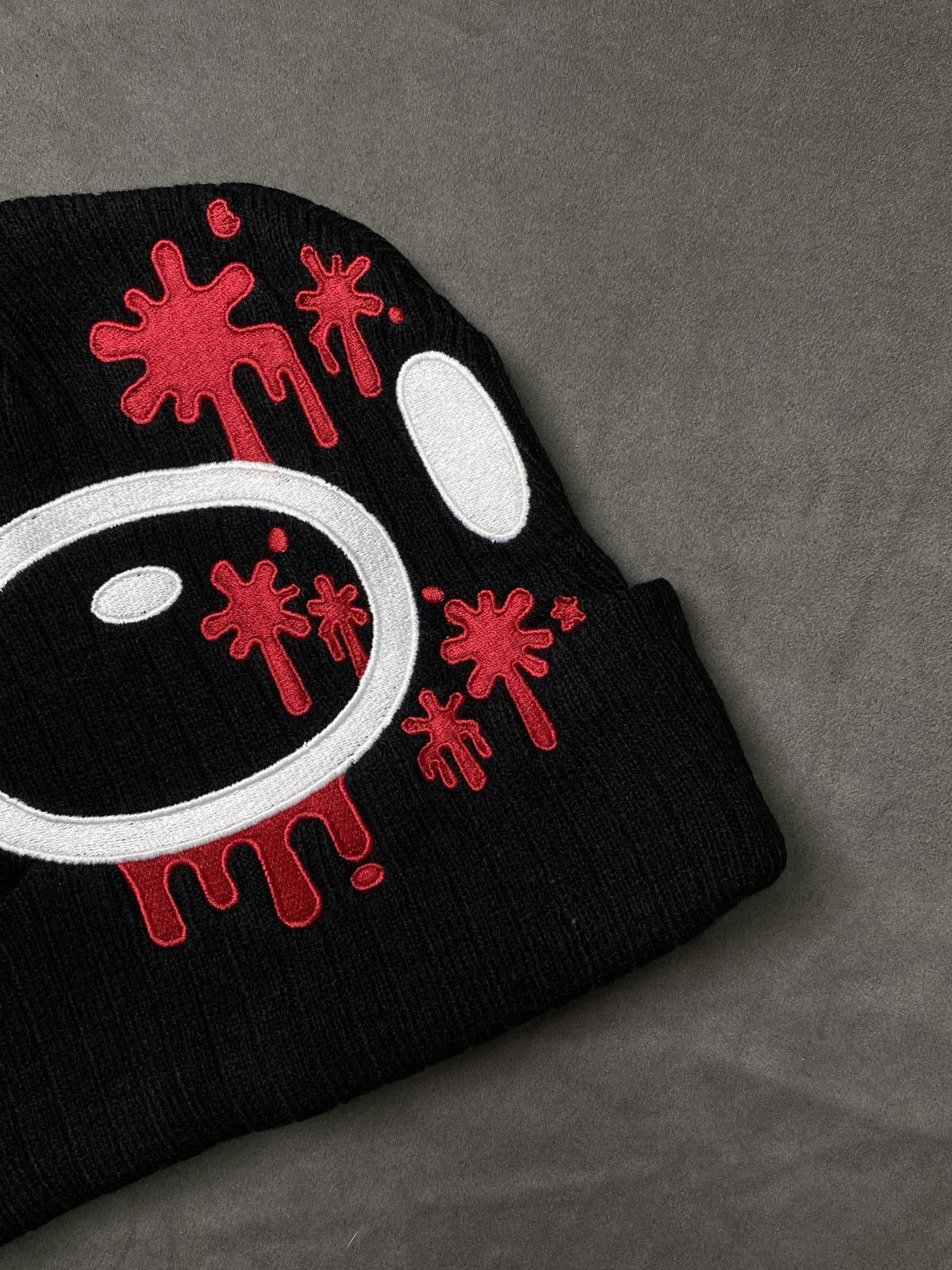 Japanese Brand Rare Gloomy Bear Graphic Black Knit Beanie Hats OS Size ONE SIZE - 2 Thumbnail