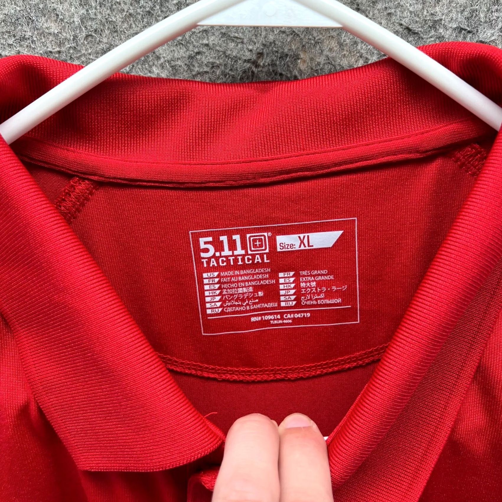 Vintage VINTAGE 5.11 Tactical Polo Shirt Mens XL Red Short Sleeve Collared Buttoned Regular Fit Size US XL / EU 56 / 4 - 6 Thumbnail