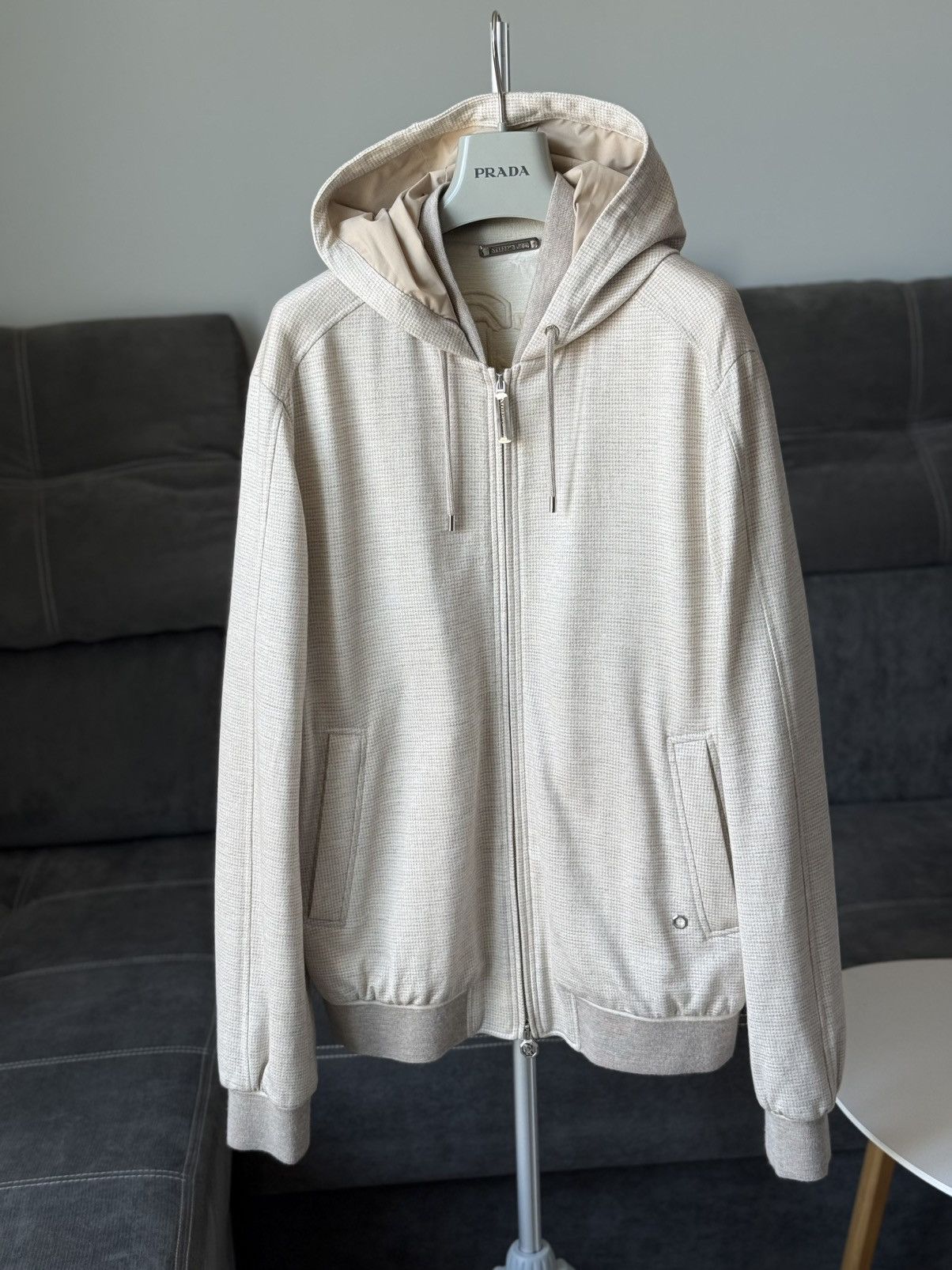 Stefano Ricci RRP~$5990 Stefano Ricci Cashmere Silk Linen Bomber Jacket Size US M / EU 48-50 / 2 - 6 Thumbnail