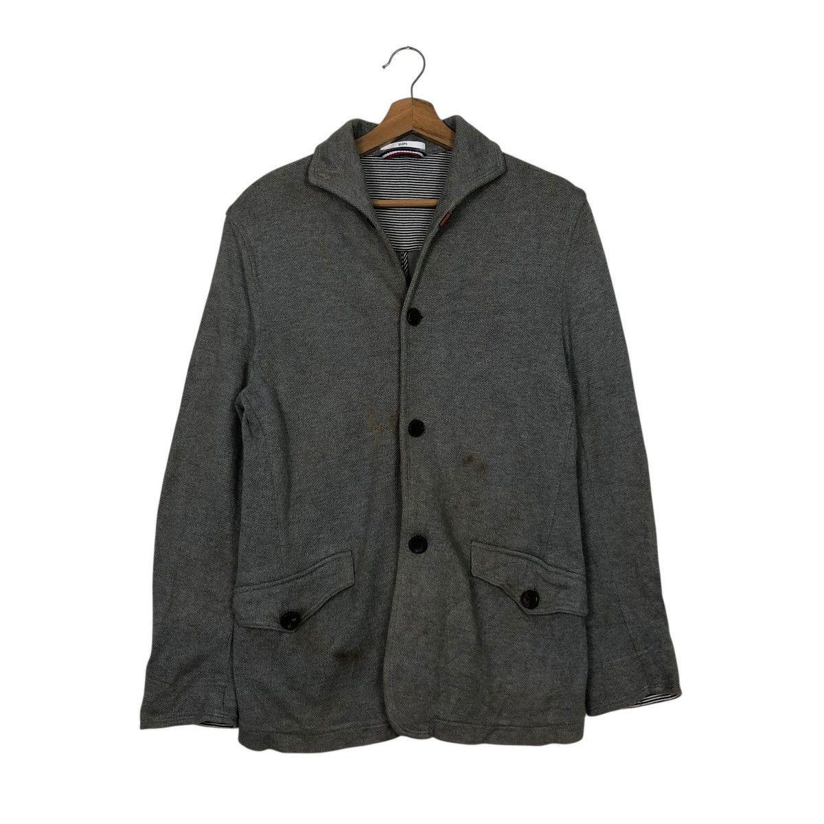 SHIPS 🔥VINTAGE CARDIGAN LIGHT JACKET SHIPS JAPAN ISSEY MIYAKE Size US L / EU 52-54 / 3 - 3 Thumbnail