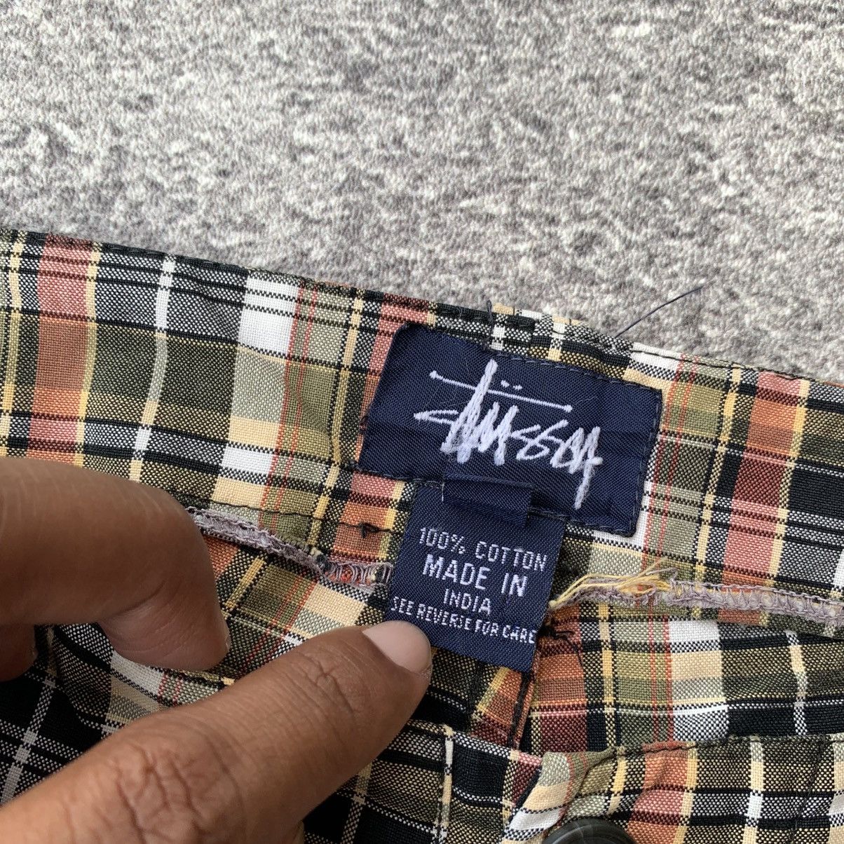 Stussy Vintage 80s Stussy Plaid Shorts Size US 32 / EU 48 - 11 Thumbnail