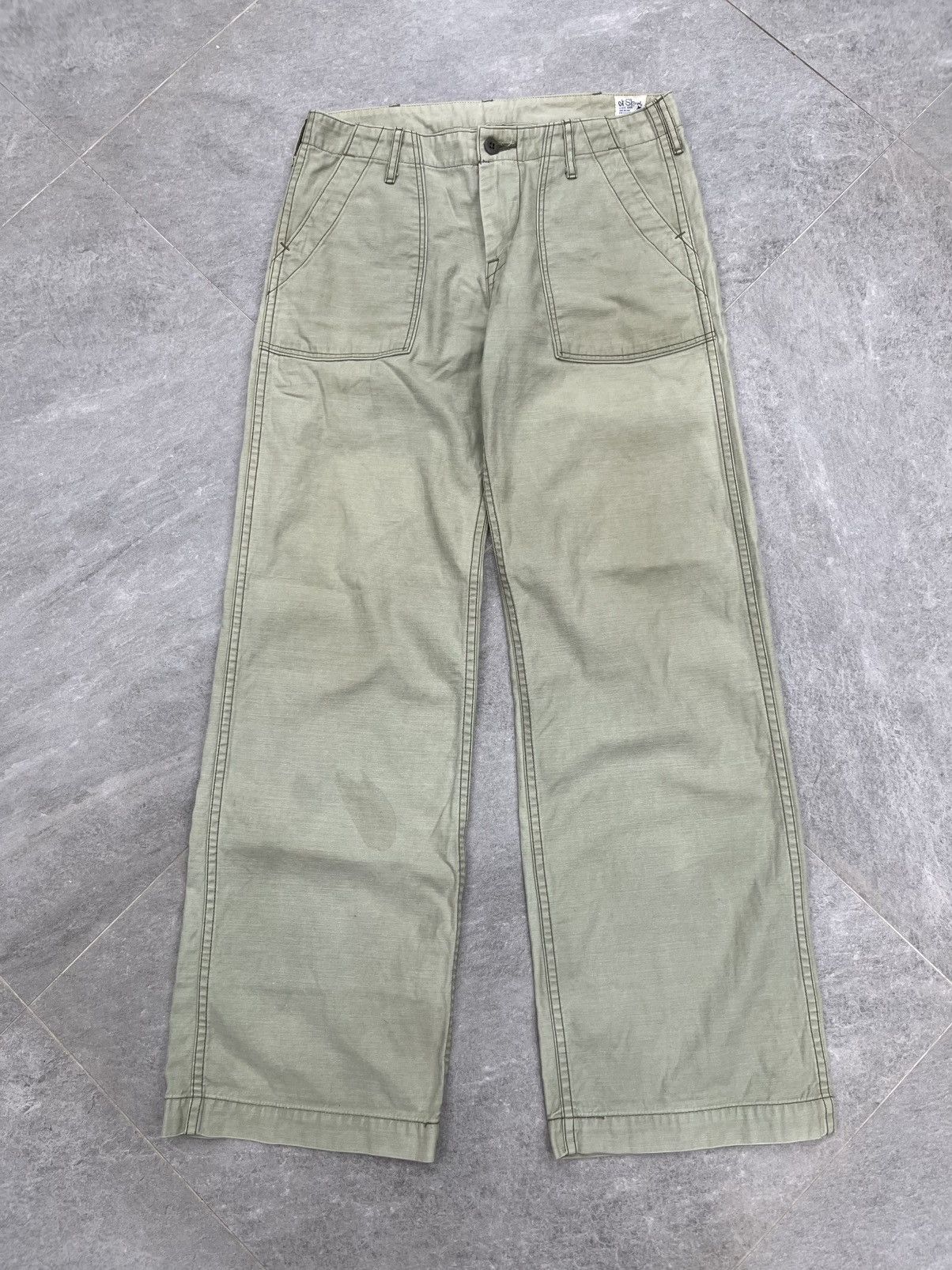 Japanese Brand Orslow Fatigue Military Pants Size US 30 / EU 46 - 3 Thumbnail