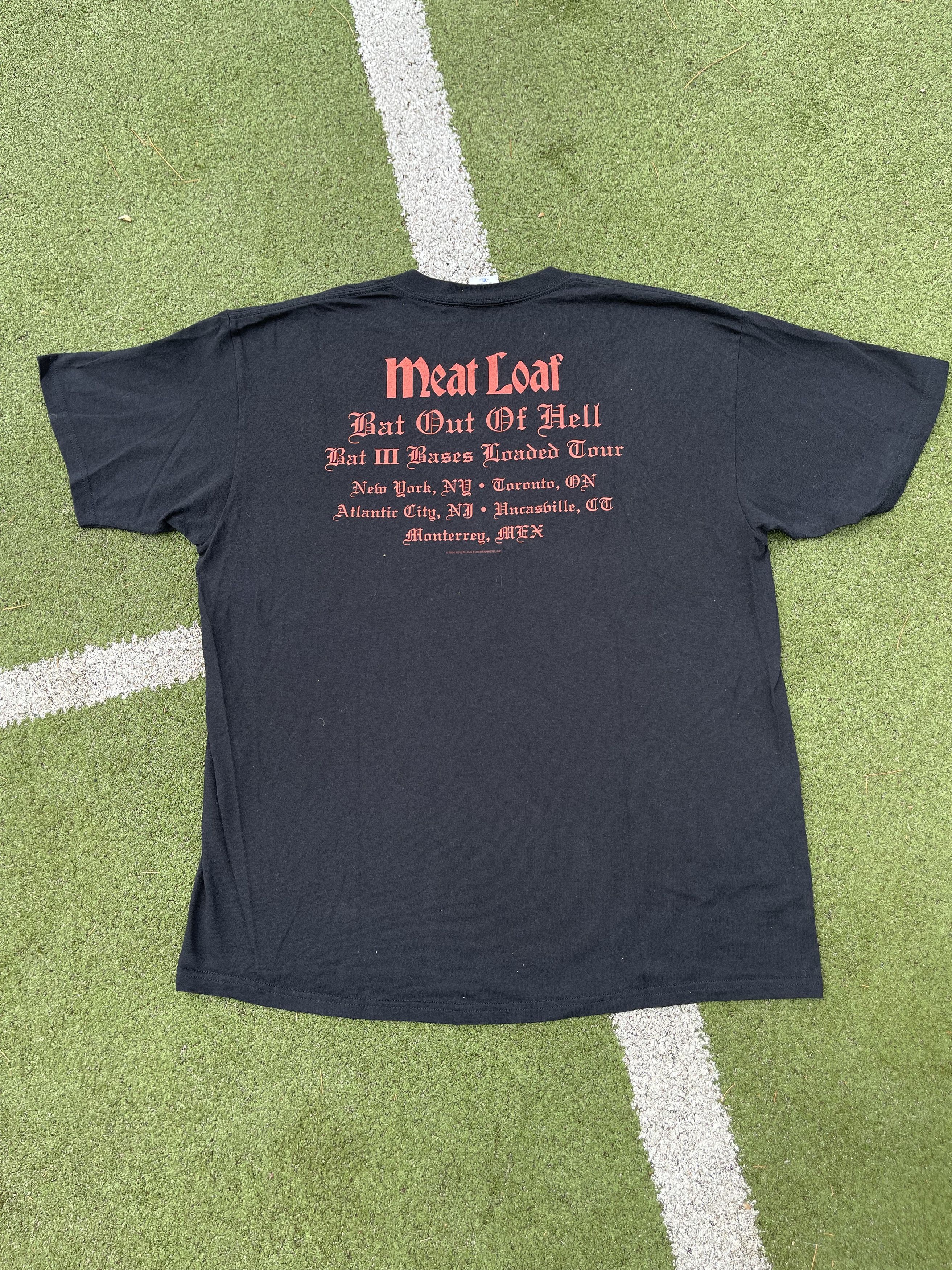 Band Tees × Vintage 2006 Meatloaf Bat Out Of Hell Rock Band Tour T-Shirt Size US XL / EU 56 / 4 - 10 Thumbnail