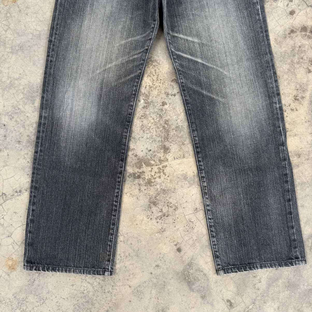 Japanese Brand VINTAGE JAPANESE FADED BLACK JEAN DENIM PANTS Size US 35 - 4 Thumbnail