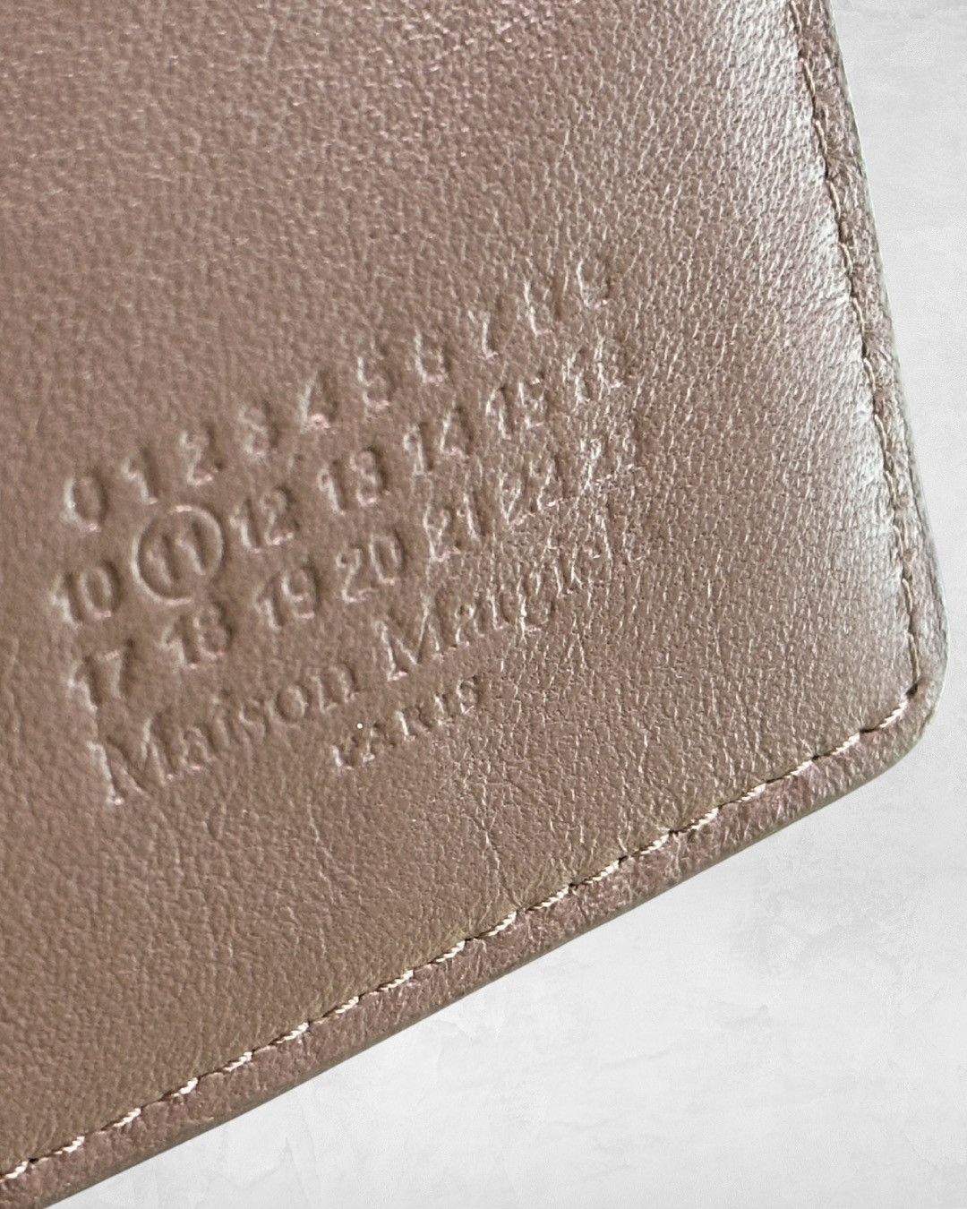 Maison Margiela SS18 Stamp Numbers Logo Long Wallet Size ONE SIZE - 7 Thumbnail