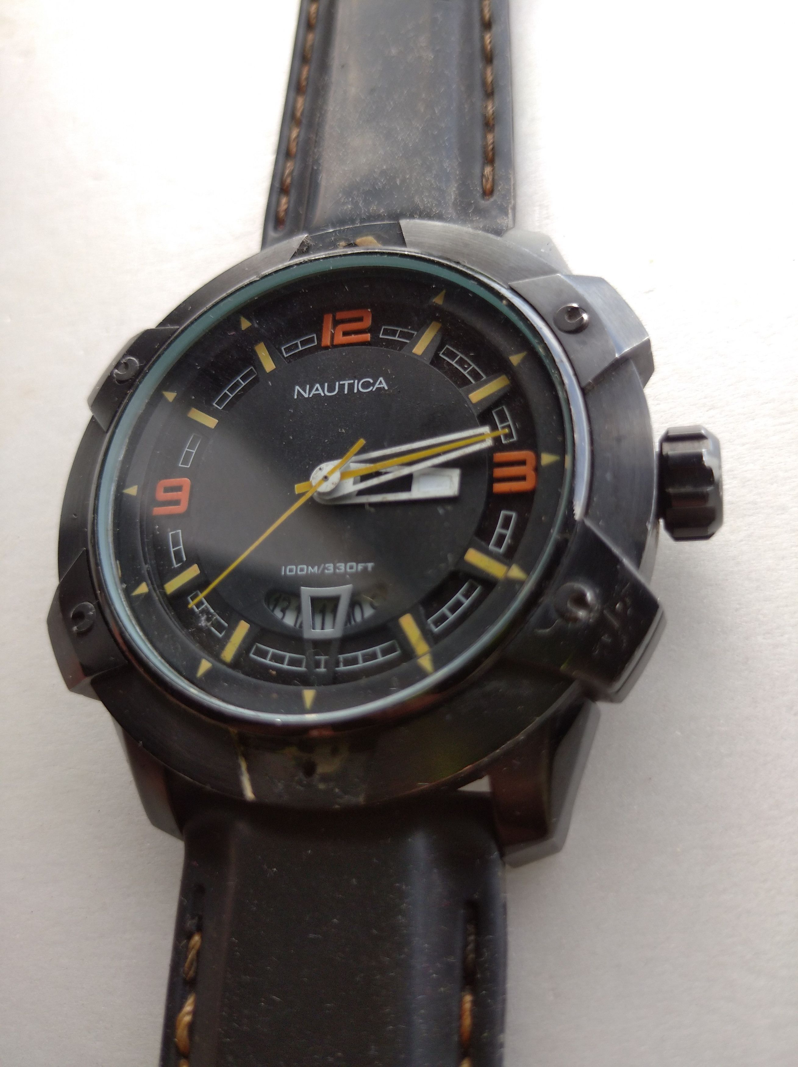 Nautica Mens Watch A35517G NCS 46 with Black Dial