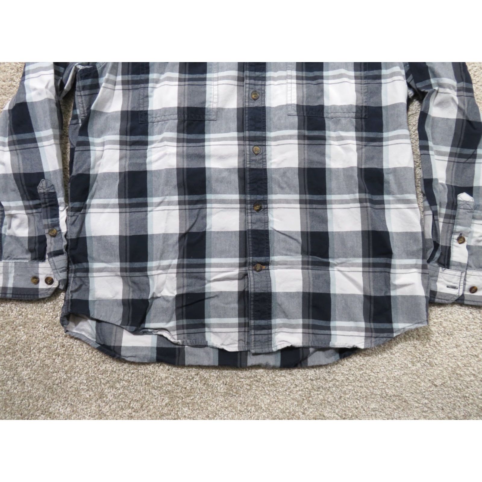 Carhartt Carhartt Shirt Men’s Original Fit L Black White Plaid Button-Up Workwear Shirt Size US L / EU 52-54 / 3 - 2 Thumbnail