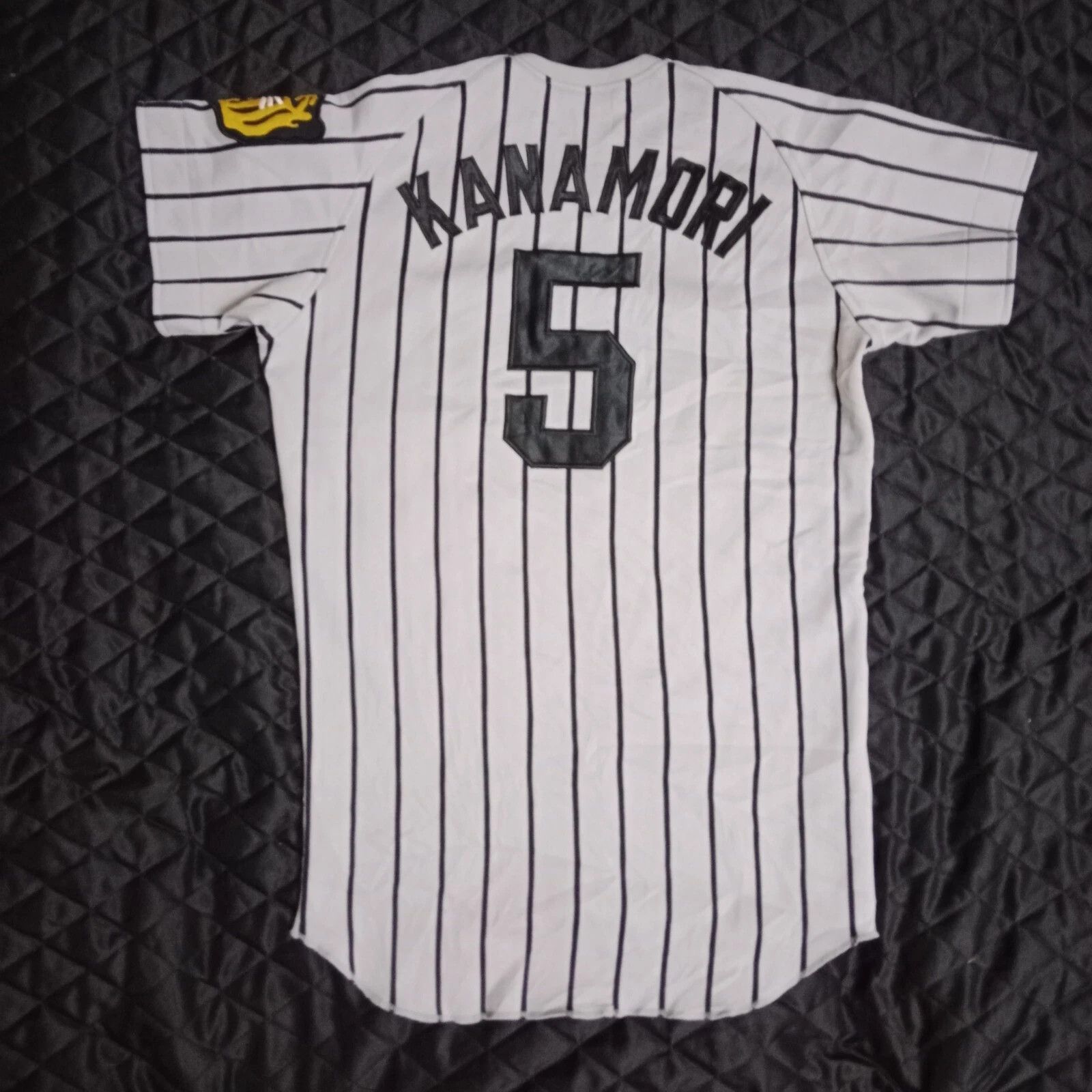 MLB Hanshin Tigers Eiji Kanamori Vintage Japan Baseball Jersey Size US XL / EU 56 / 4 - 5 Thumbnail