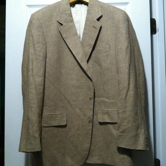 Brooks Brothers BROOKS BROTHERS MEN'S LINEN SPORT JACKET BLAZER SIZE: 42R Size 42R - 3 Thumbnail