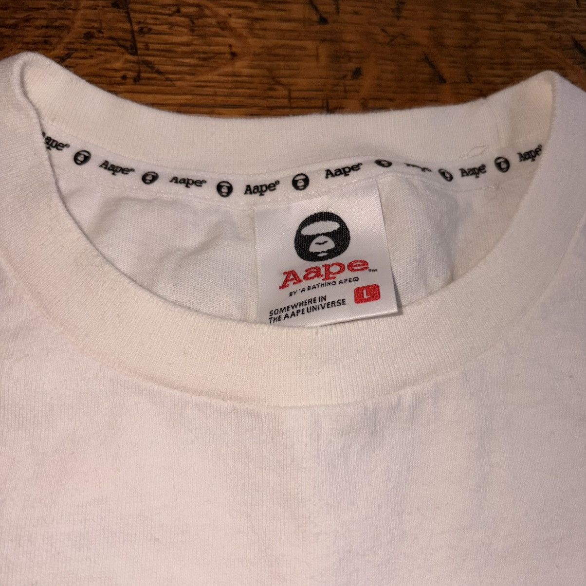 Aape AAPE white 07 anniversary t-shirt Size US L / EU 52-54 / 3 - 4 Thumbnail