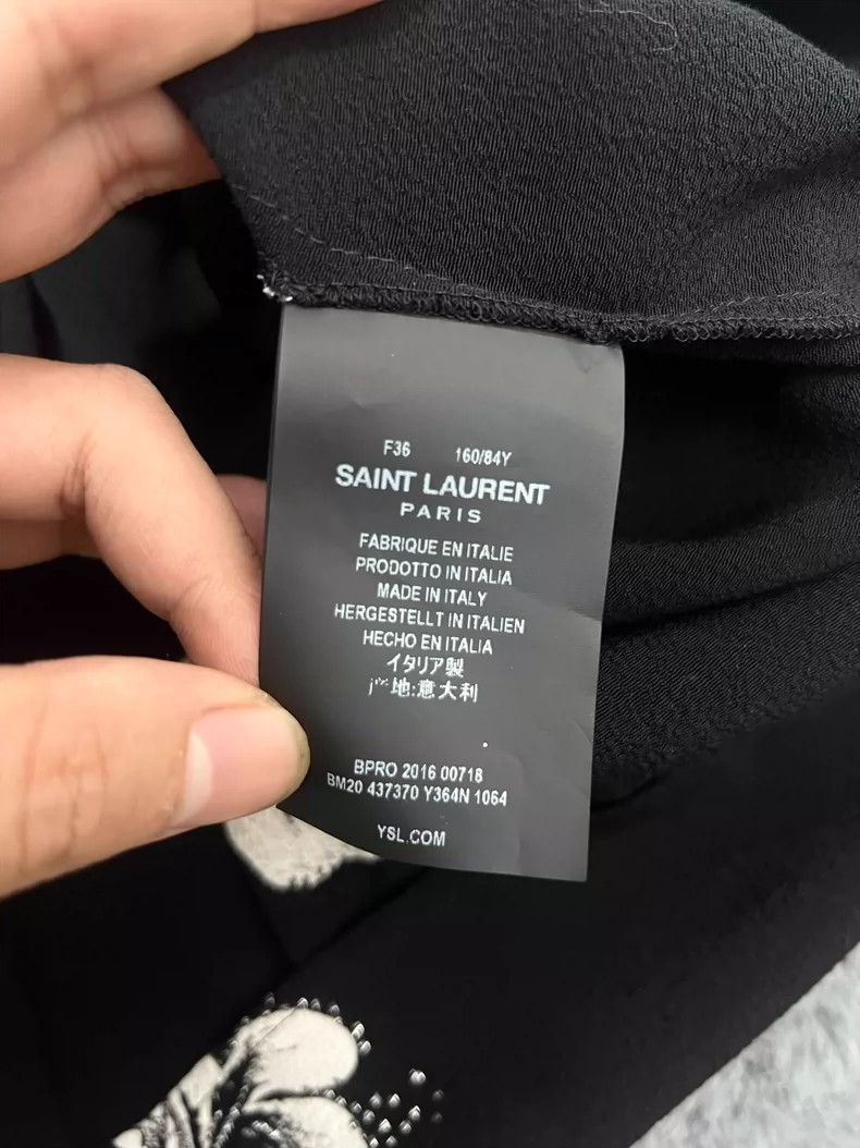 Saint Laurent Paris Saint Laurent Paris16 Autumn/Winter Hibiscus Bow Tie Silk Size XS / US 0-2 / IT 36-38 - 6 Thumbnail