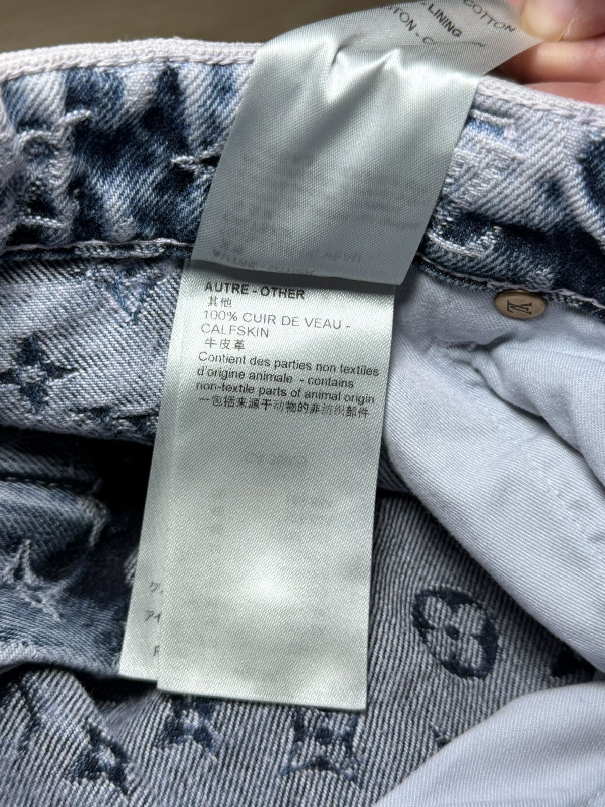 Louis Vuitton Louis Vuitton Purple & Blue Monogram Carpenter Jeans Size US 36 / EU 52 - 7 Thumbnail