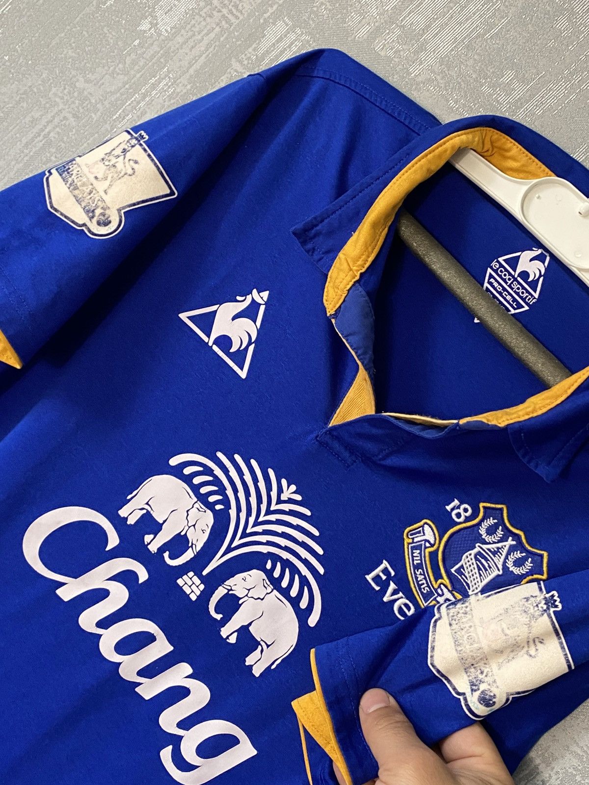 Le Coq Sportif Vintage Everton Le Cog Sportif Soccer Football Jersey 2011 Size US M / EU 48-50 / 2 - 2 Thumbnail