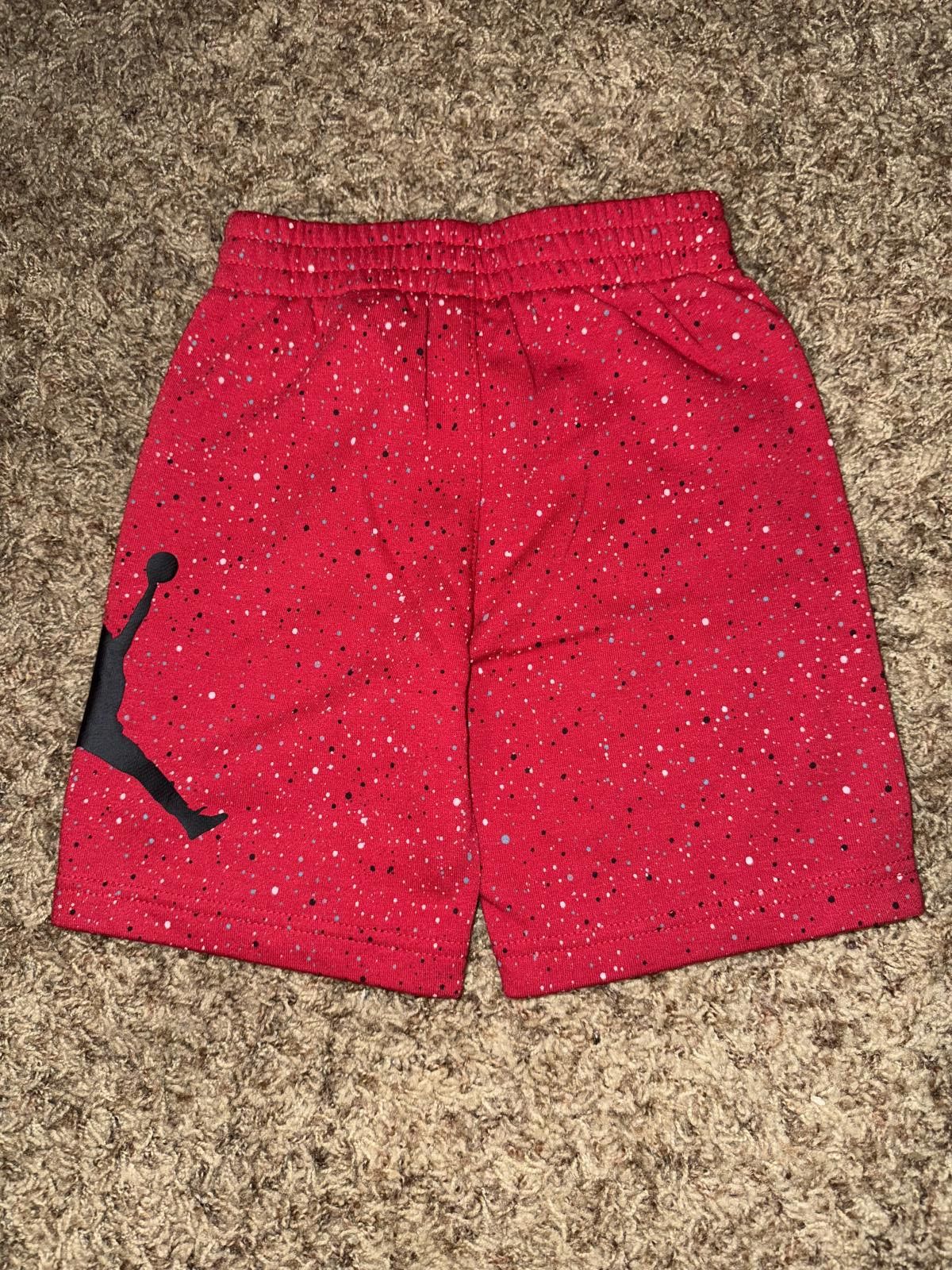 Nike Jordan Speckle Air Jumbled Preschool Set Black Red Size US 26 / EU 42 - 3 Thumbnail