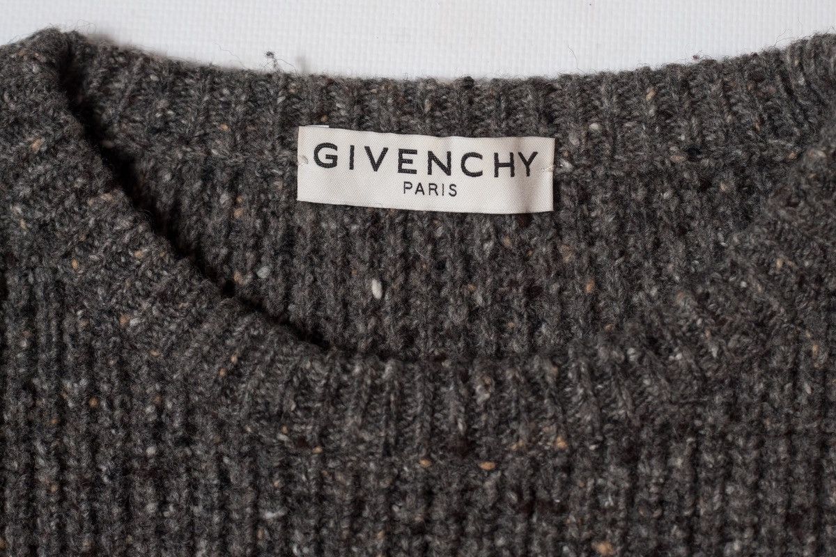 Givenchy Givenchy Striped Logo Intarsia Reflective Wool Sweater Size US L / EU 52-54 / 3 - 5 Thumbnail