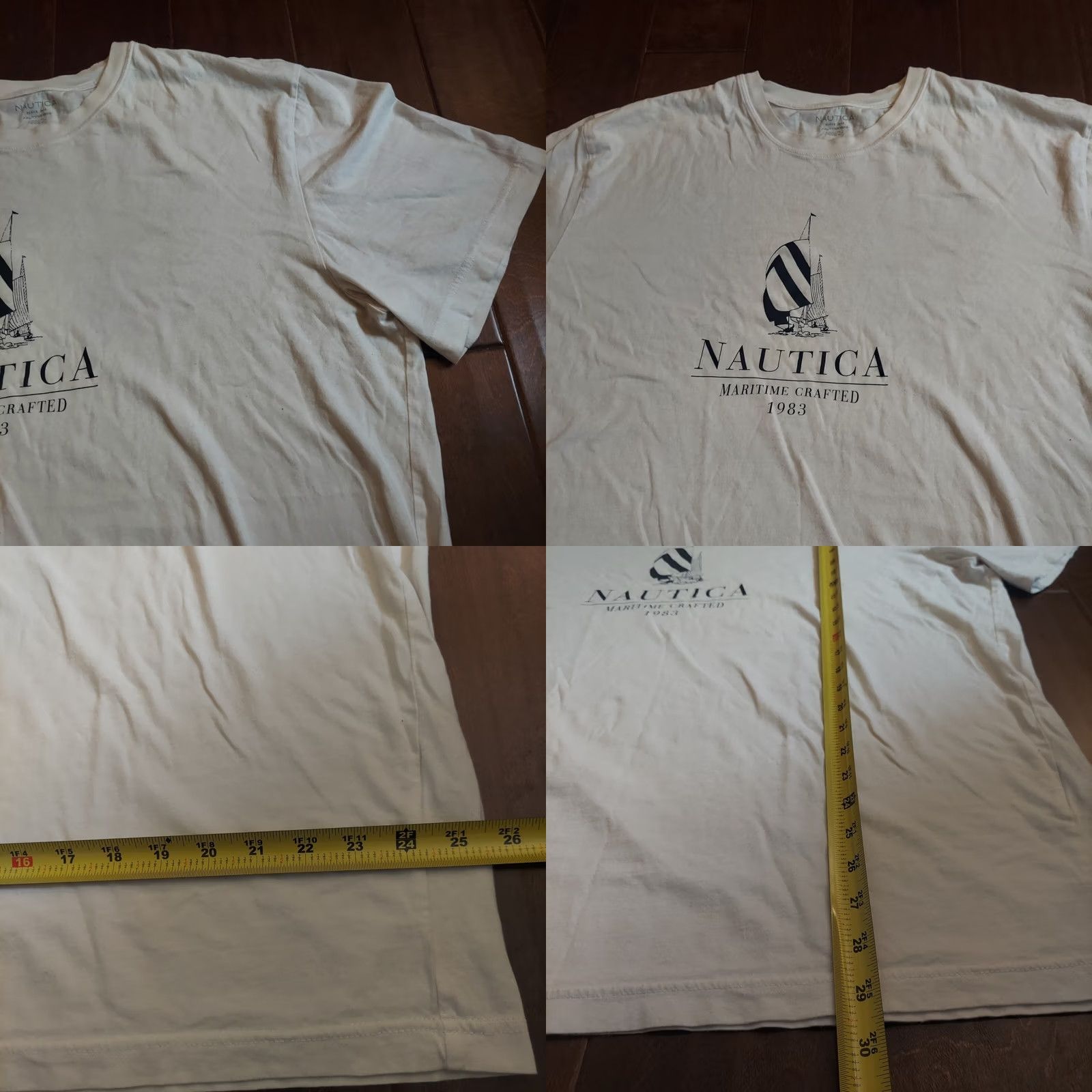 Nautica Nautica Mens Maritime Crafted 1983 Sail Boat Print Shirt - 2XL Size US XXL / EU 58 / 5 - 8 Thumbnail