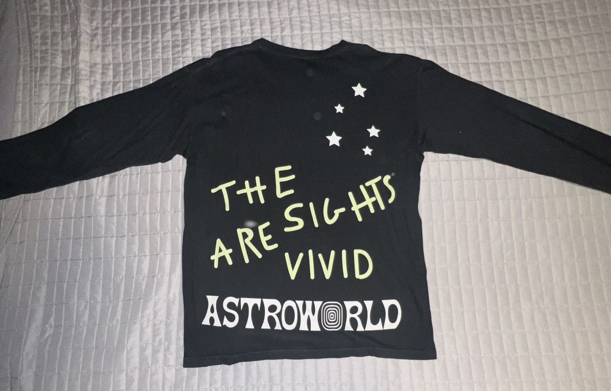 Travis Scott Astroworld “The Sights are Vivid” Long Sleeve Shirt Size US L / EU 52-54 / 3 - 3 Thumbnail