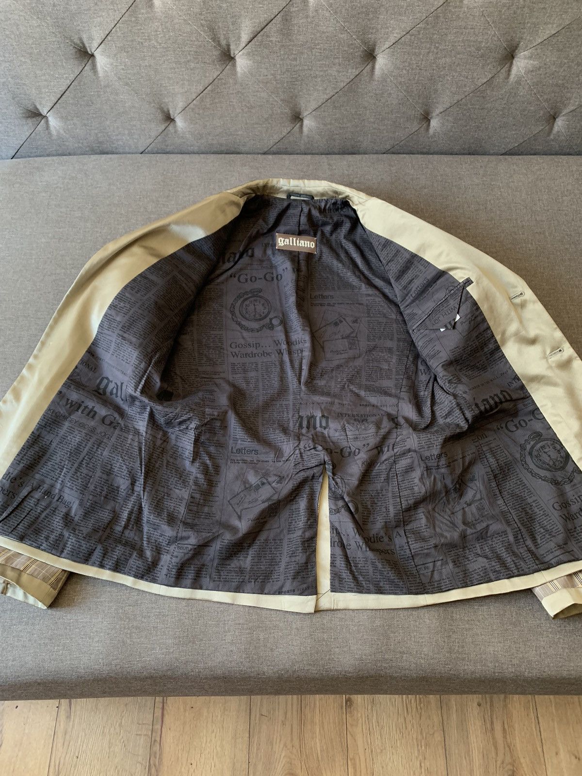 John Galliano John Galliano Checkered Silk Blazer Size US M / EU 48-50 / 2 - 5 Thumbnail