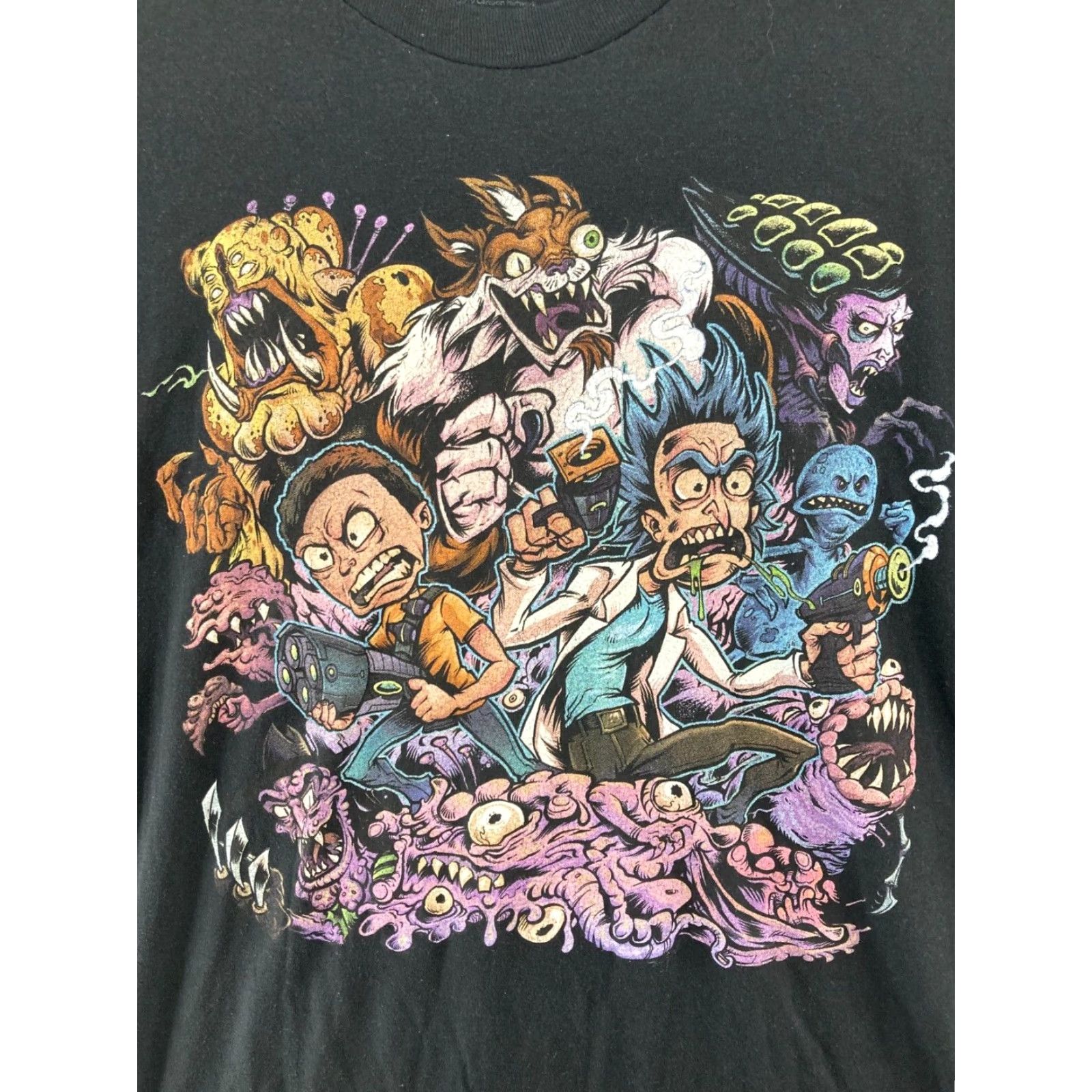 Ripple Junction VINTAGE Ripple Junction Rick and Morty T-Shirt Adult Long Sleeve Crew Neck Cotton Black Graphic Print Cartoon 90s Mens Size US L / EU 52-54 / 3 - 7 Thumbnail
