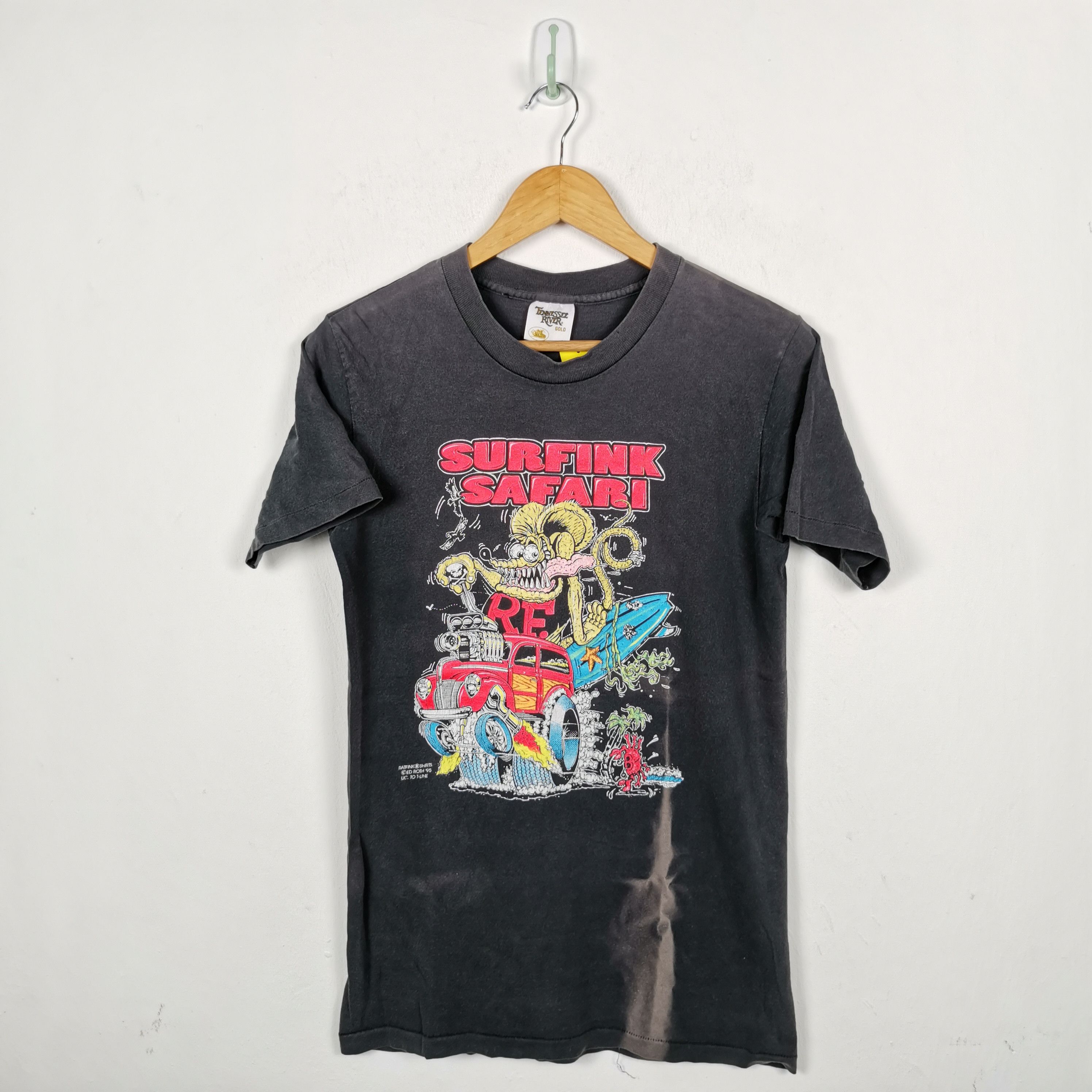 Vintage Vintage RAT FINK Surfink Safari T-Shirt Cartoon Crewneck Tee Size US S / EU 44-46 / 1 - 1 Thumbnail
