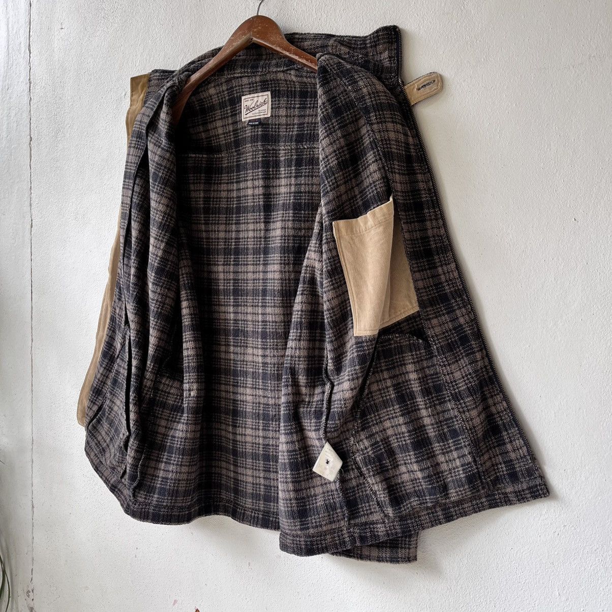 Woolrich Woolen Mills Woolrich Polartec Fleece Jacket Plaid Corduroy Trim Size US M / EU 48-50 / 2 - 5 Thumbnail