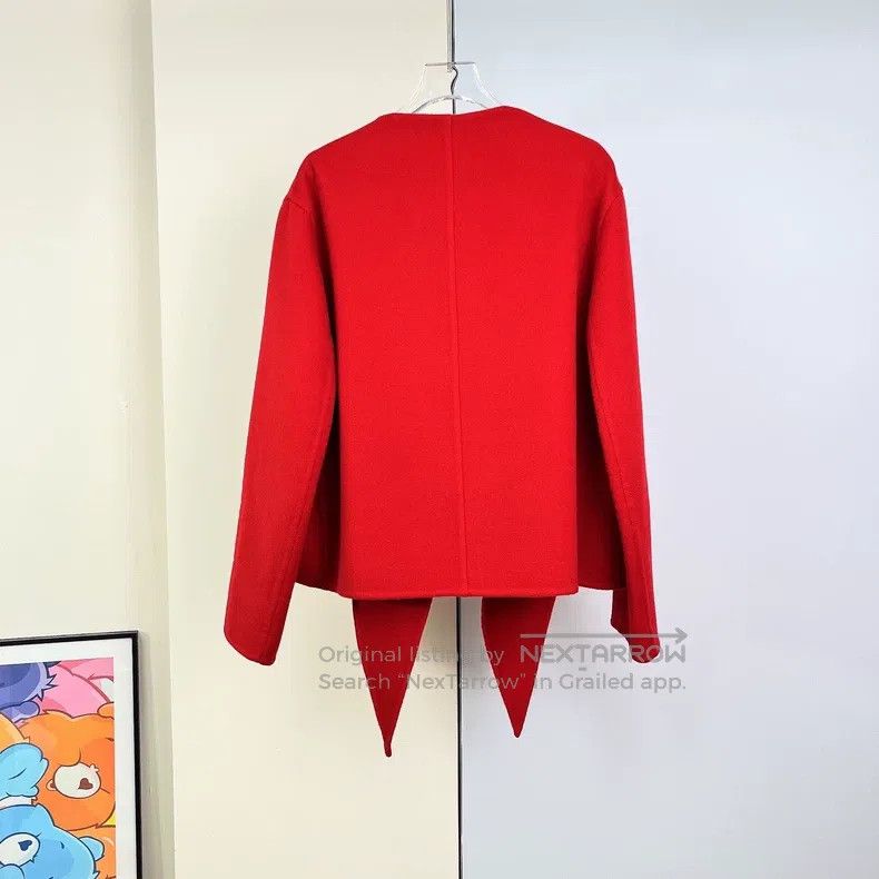 Hermes Red Tweed Jacket