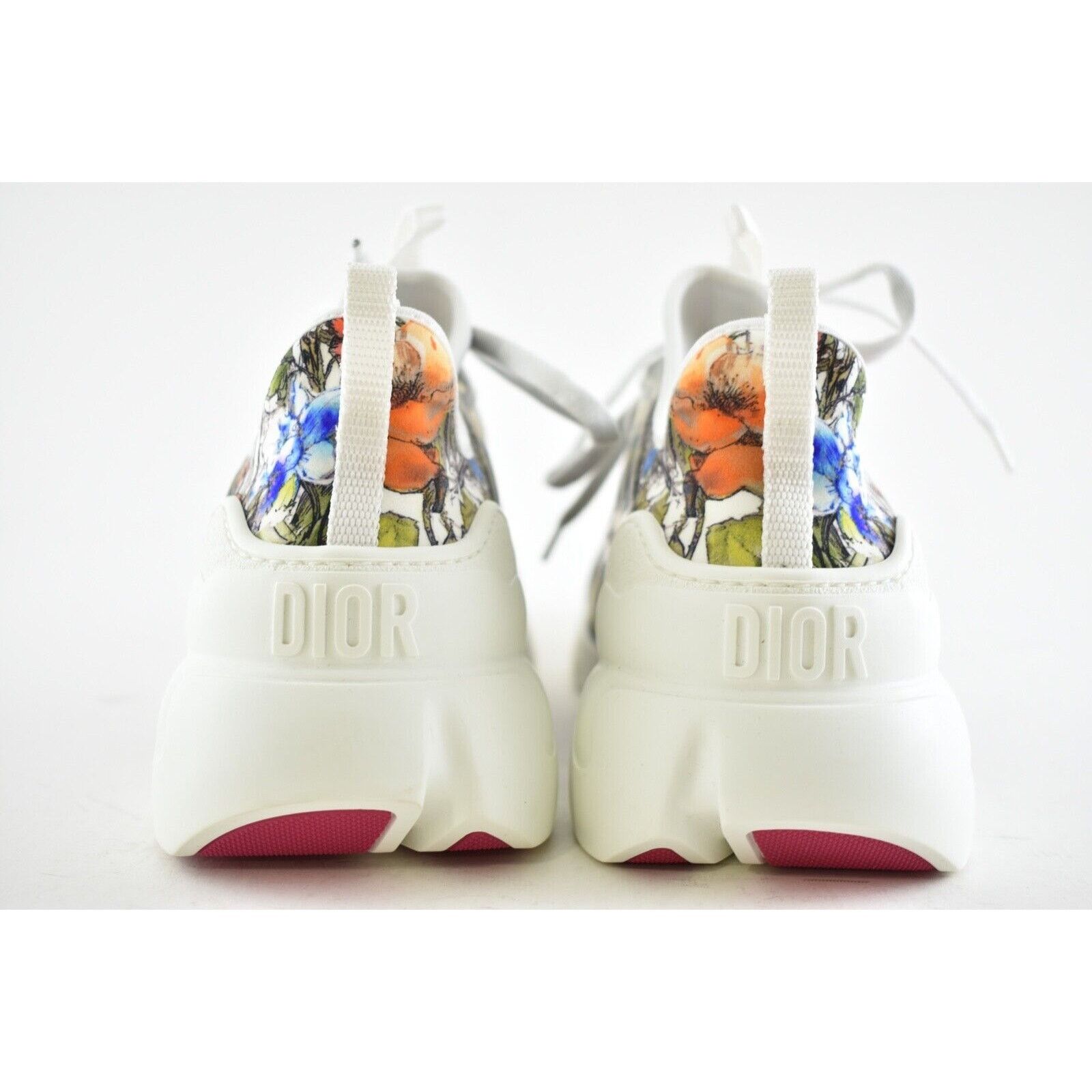 Dior D Connect Mille Fleurs Lace Up Flat Trainer Sneaker 39.5 Size US 9.5 / IT 39.5 - 11 Thumbnail