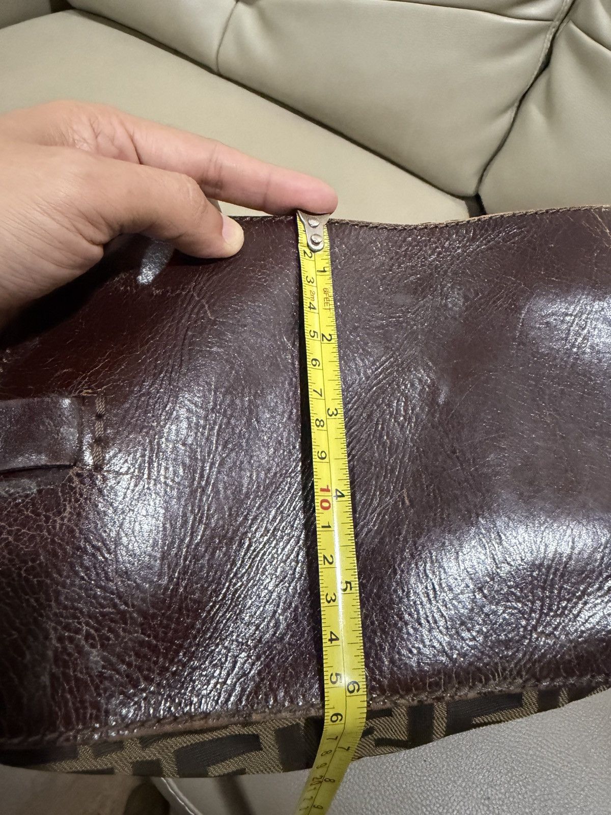 Fendi Authentic Fendi Zucca Monogram FF Hand Bag Size ONE SIZE - 12 Thumbnail