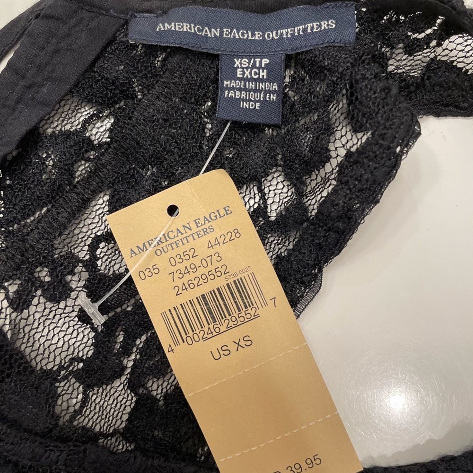 American Eagle Outfitters AEO Sheer Lace Tank XS Size XS / US 0-2 / IT 36-38 - 6 Thumbnail