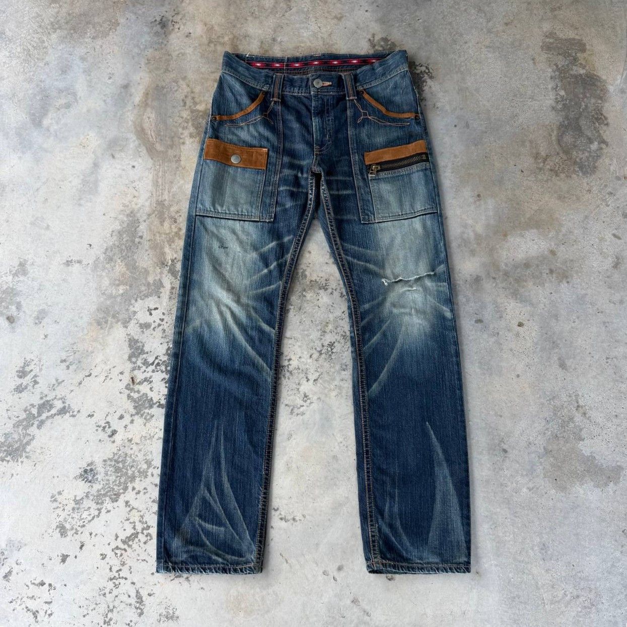 Edwin Archival Edwin Japan Distressed Exc.Vintage XU Multi-Pocket Size US 32 / EU 48 - 1 Thumbnail
