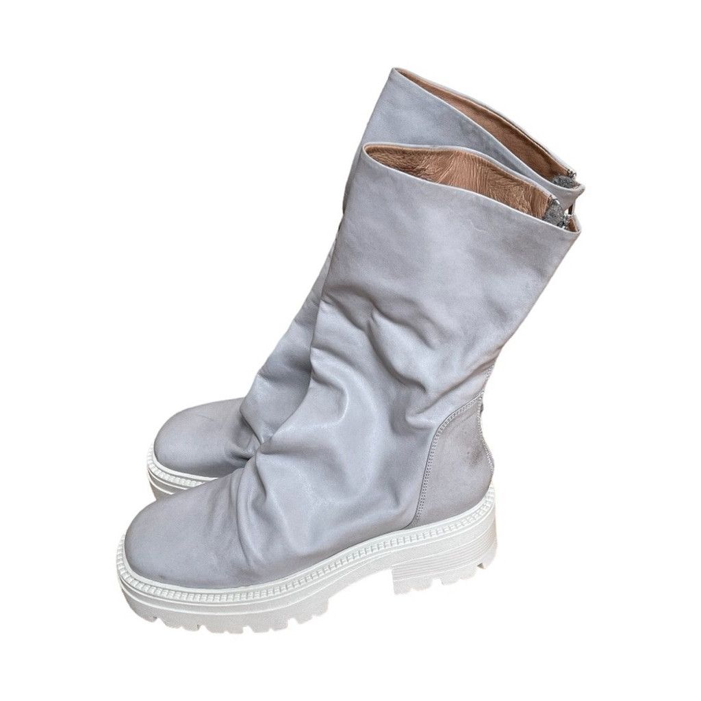 Free People Free People Emma Ruche leather Boots chunky sole Sz 39.5 Size US 7 / IT 37 - 3 Thumbnail