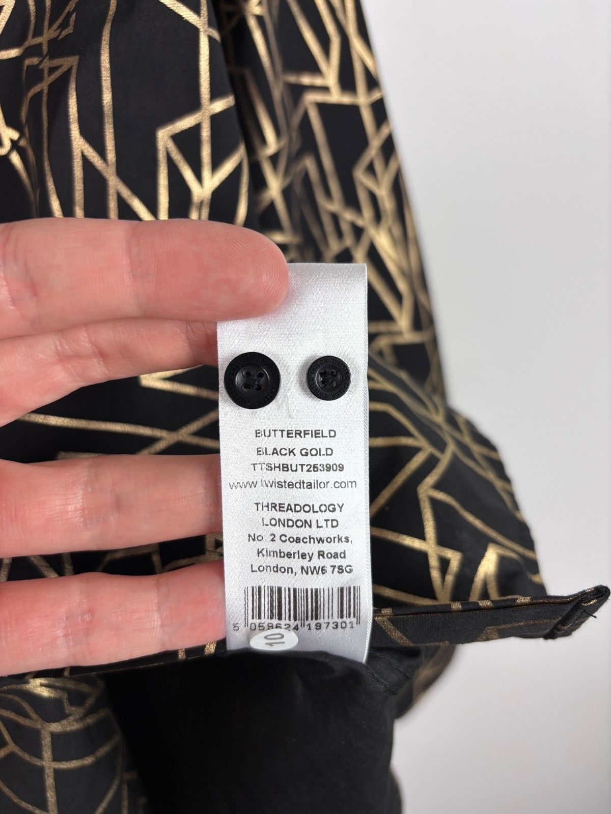Other Twisted Tailor Butterfield Button Up Shirt Geometric Size M Size US M / EU 48-50 / 2 - 10 Thumbnail