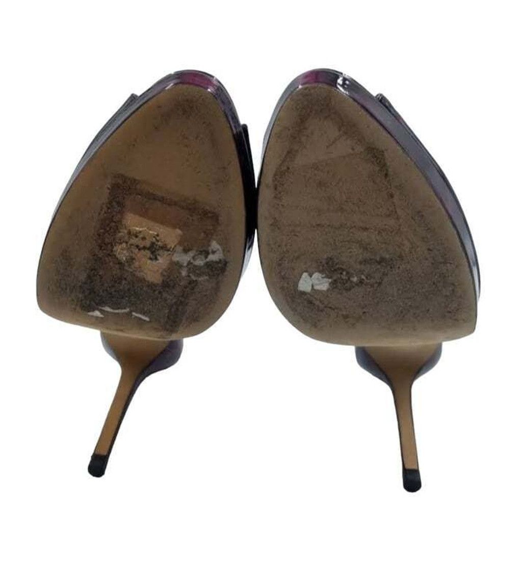 Jimmy Choo Jimmy Choo Nova Plum Tortoiseshell Patent Leather ~ 6 Size US 6 / IT 36 - 4 Thumbnail