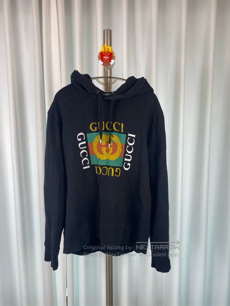 Gucci Gucci Black retro old destruction block colour block Logo Size US L / EU 52-54 / 3 - 1 Thumbnail