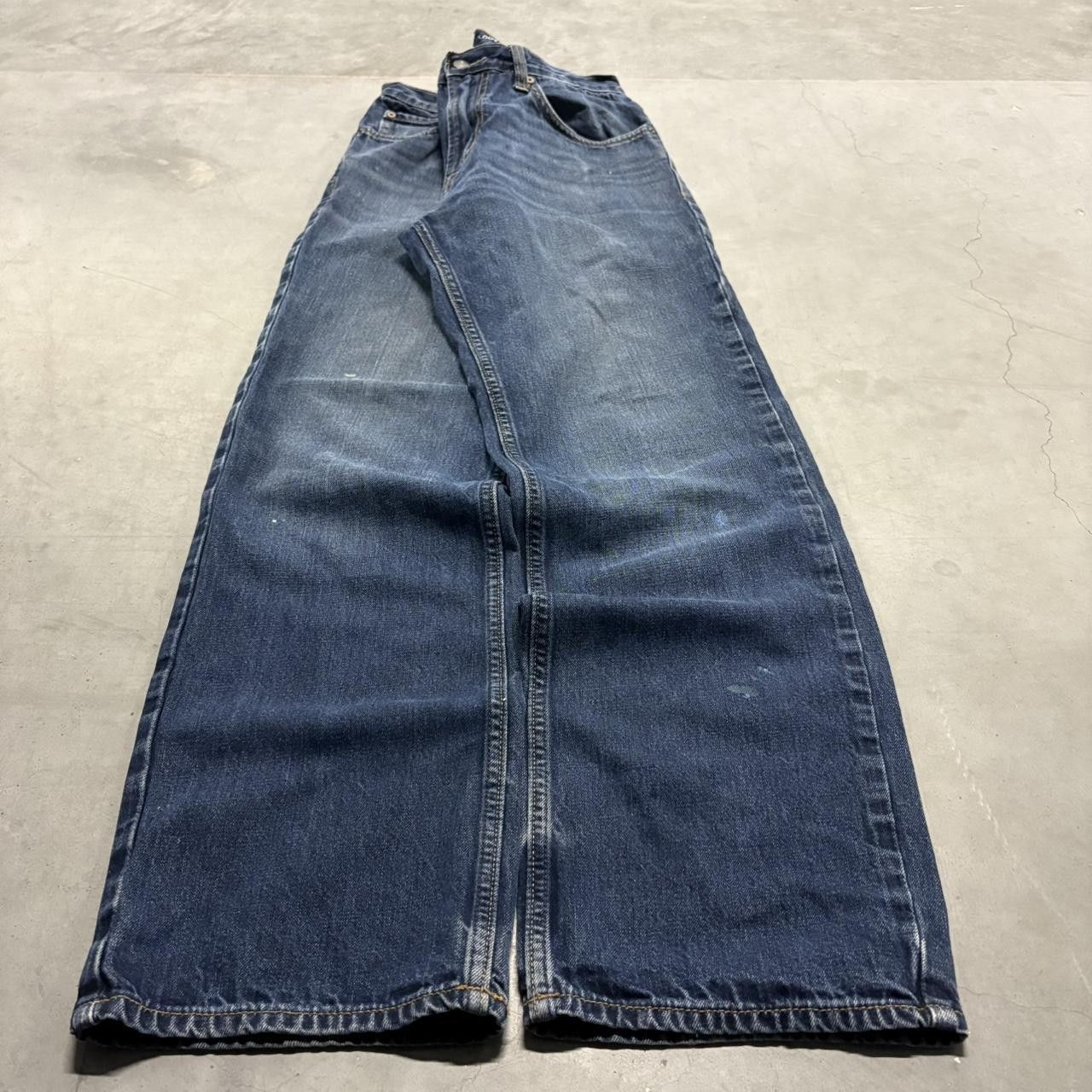 Old Navy Crazy Vintage Y2K/2000s Baggy Loose Old Navy Dark Blue Wash Skater Denim Jeans! Size US 32 / EU 48 - 1 Thumbnail