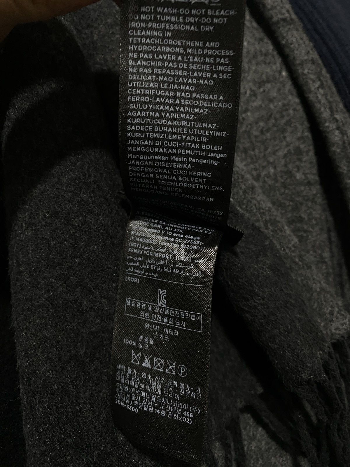 Ermenegildo Zegna Zegna’s 2-toned fringed scarf Size ONE SIZE - 6 Thumbnail