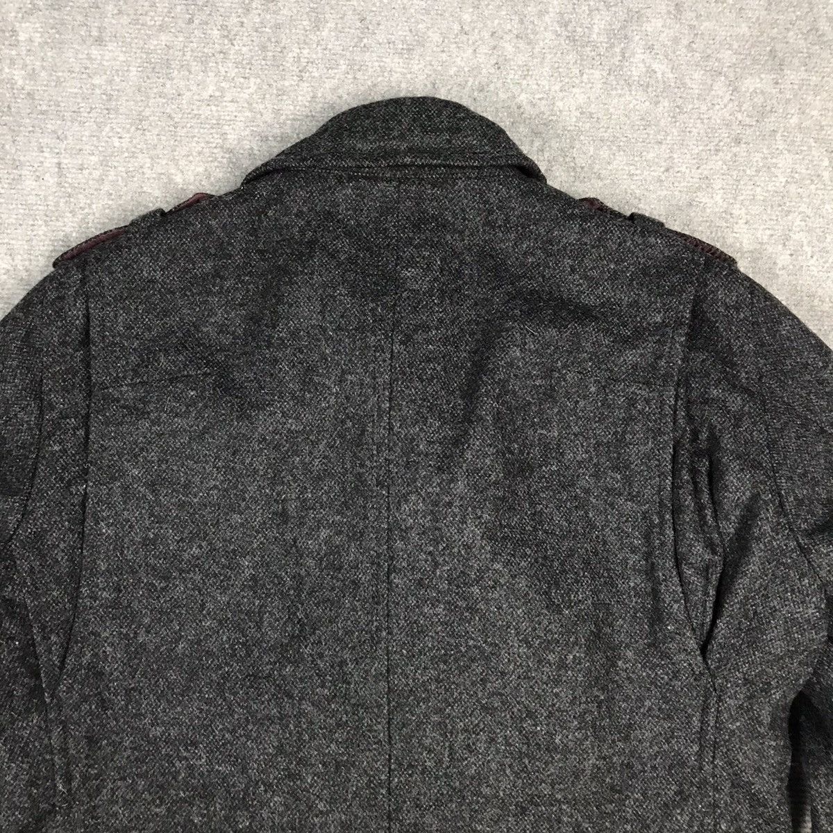 Japanese Brand × KMRii × Nicole Club NICOLE CLUB WOOL DOUBLE BUTTON DRAK GRAY JACKET Size US S / EU 44-46 / 1 - 7 Thumbnail