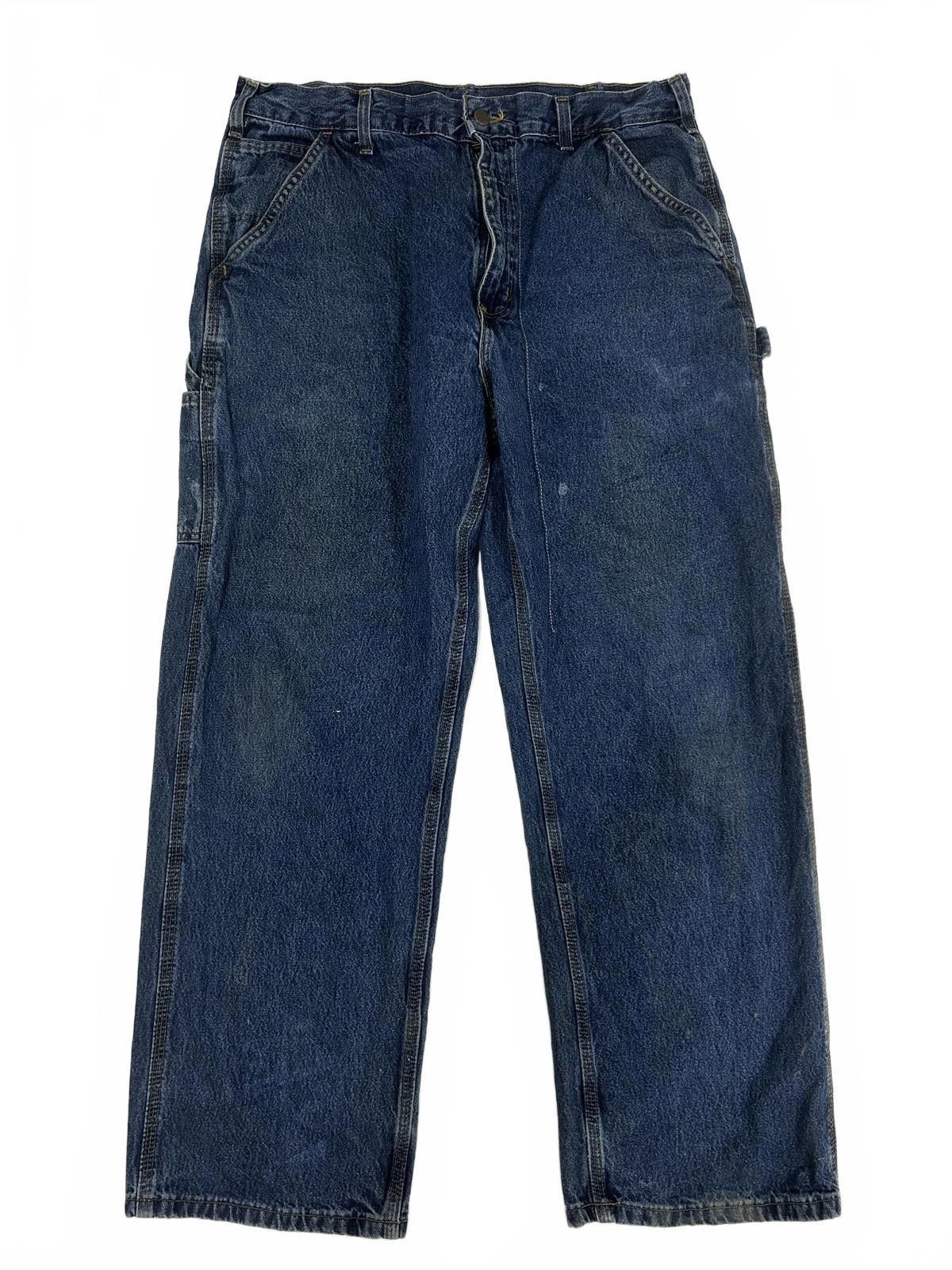 Carhartt Carhartt Men's Navy Carpenter Jeans 36X30 Size US 36 / EU 52 - 3 Thumbnail