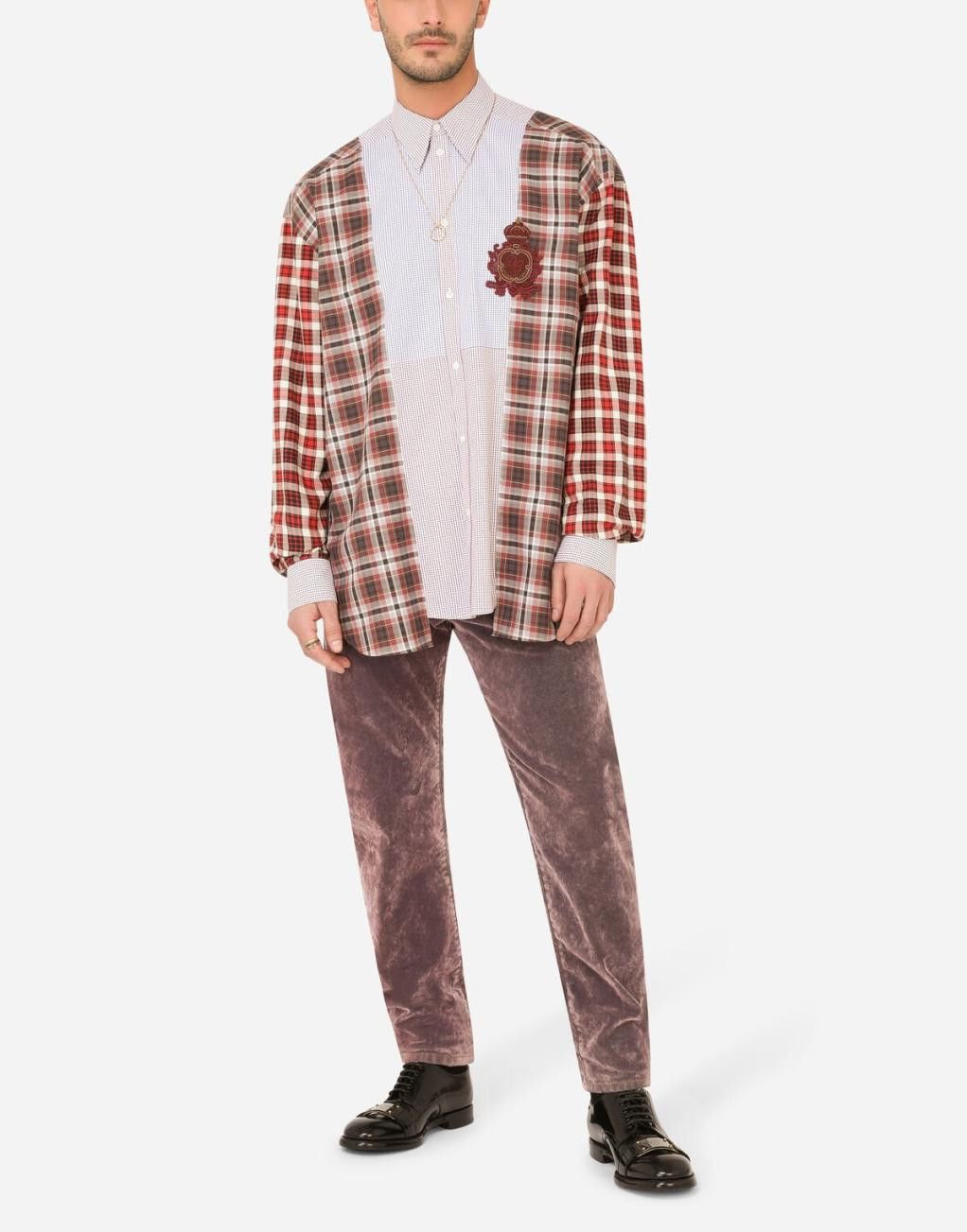 Dolce & Gabbana o1y0125 Checked Shirt in Multicolor Size US XXL / EU 58 / 5 - 6 Thumbnail