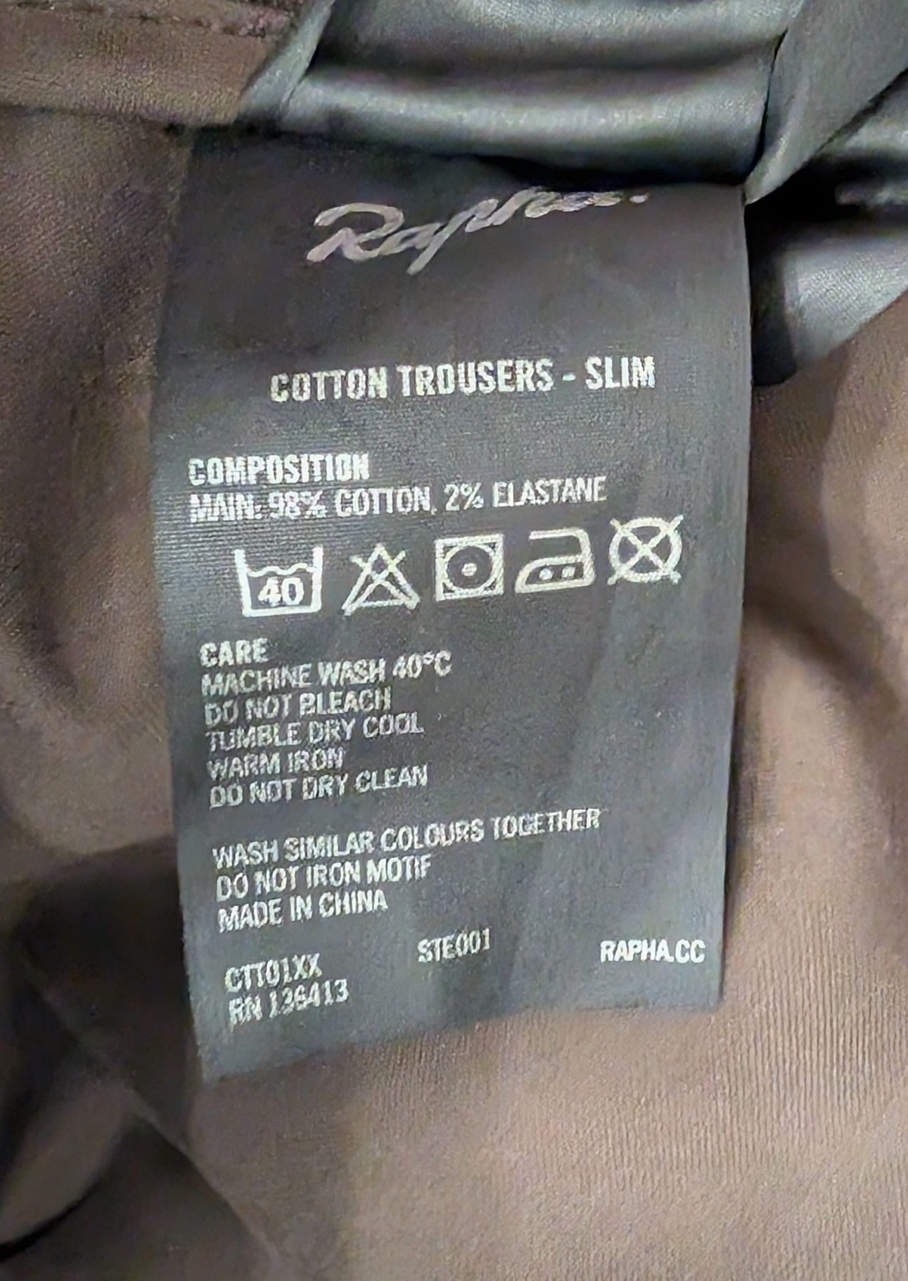Rapha Rapha Slim Cotton Trousers Stretch Size 30 *See Measurements Size US 30 / EU 46 - 4 Thumbnail