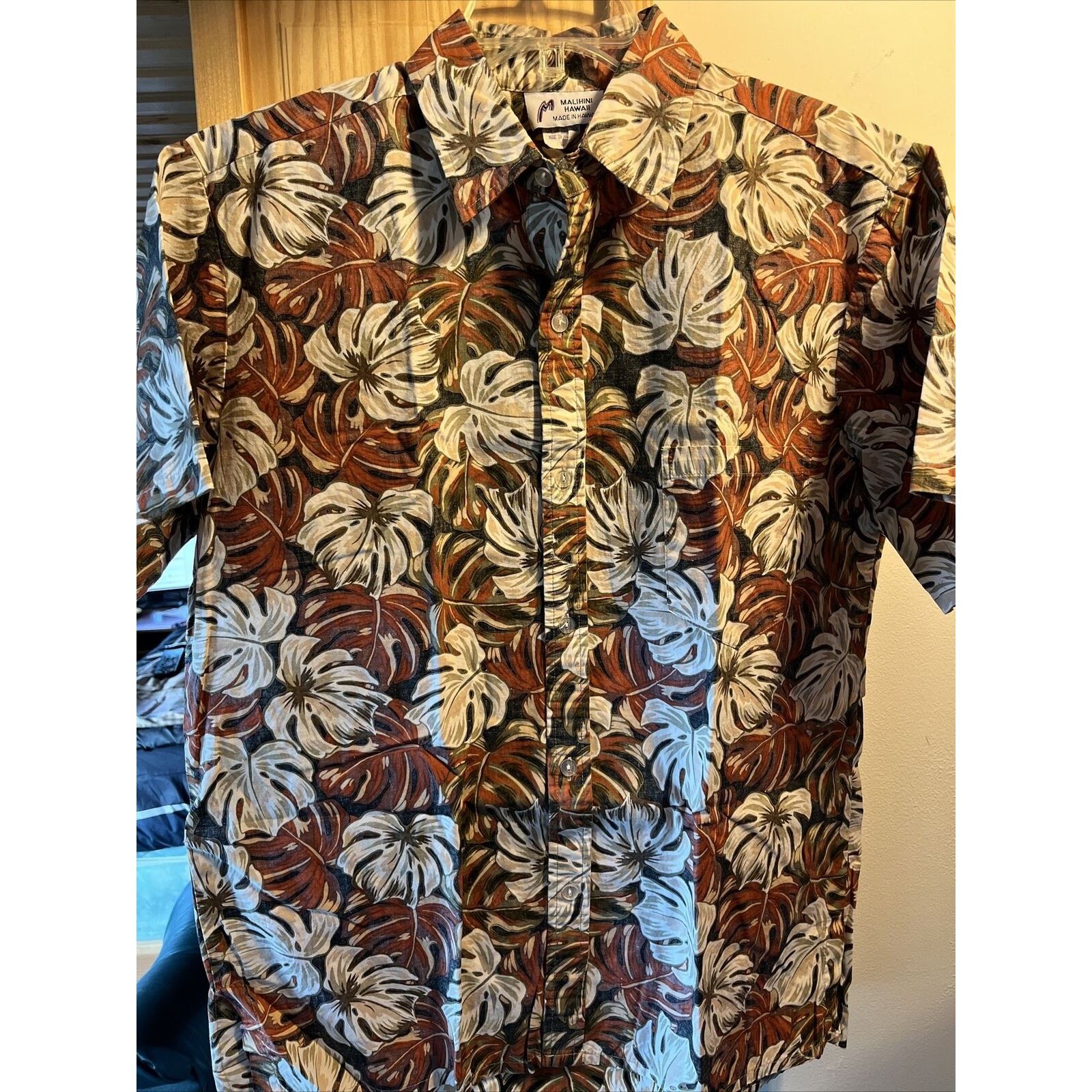 Other Malihini VTG Mens L White Red Monstera Cotton Hawaiian Shirt Size US L / EU 52-54 / 3 - 2 Thumbnail