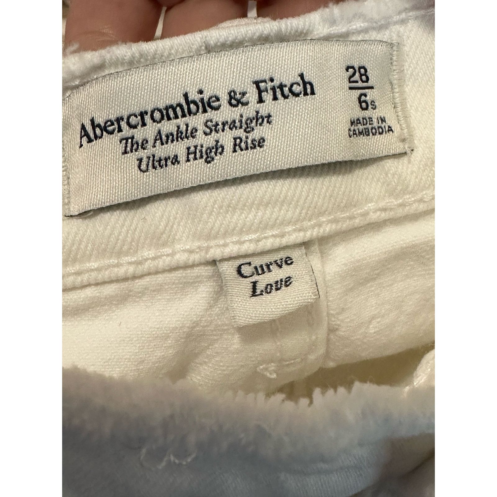 Abercrombie & Fitch Abercrombie & Fitch the ankle high rise jeans size 6 Size 28" / US 6 / IT 42 - 3 Thumbnail