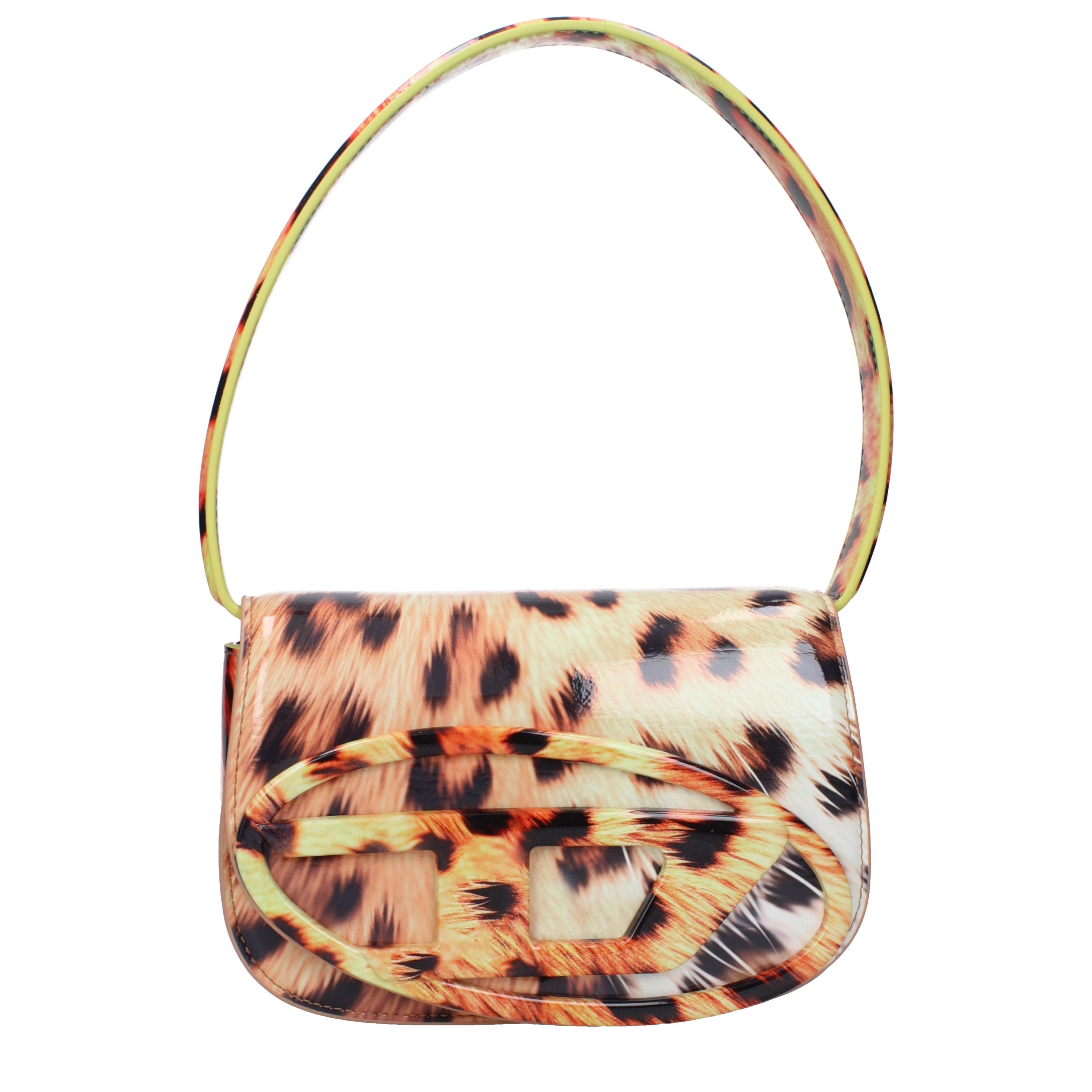 Diesel Shoulder Bag In Polyurethane in Yellow, Women's