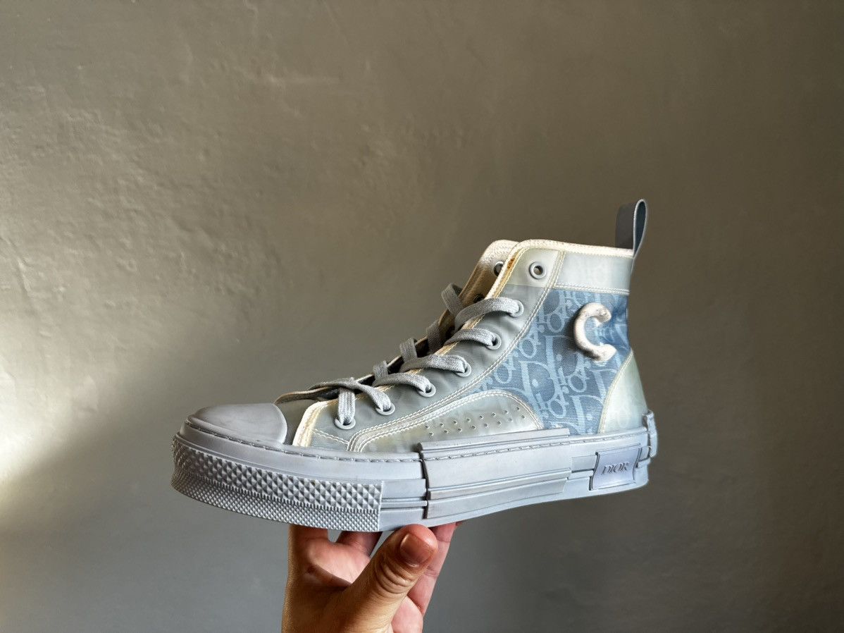 Daniel Arsham × Dior DIOR x Daniel Arsham B23 Monogram High Top Sneakers Size US 7 / EU 40 - 3 Thumbnail