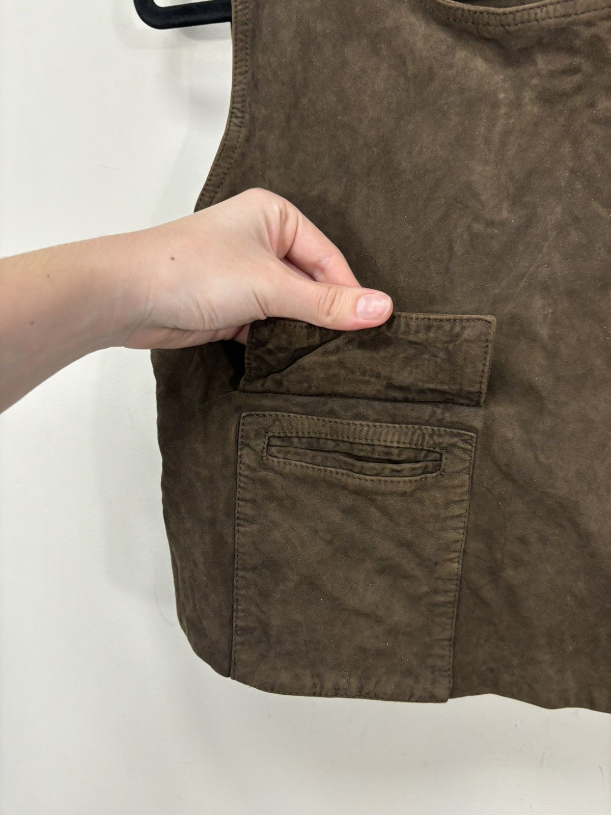 Diesel Diesel Women’s NWT Avant Garde Goat Leather Vest Jacket Size L / US 10 / IT 46 - 7 Thumbnail