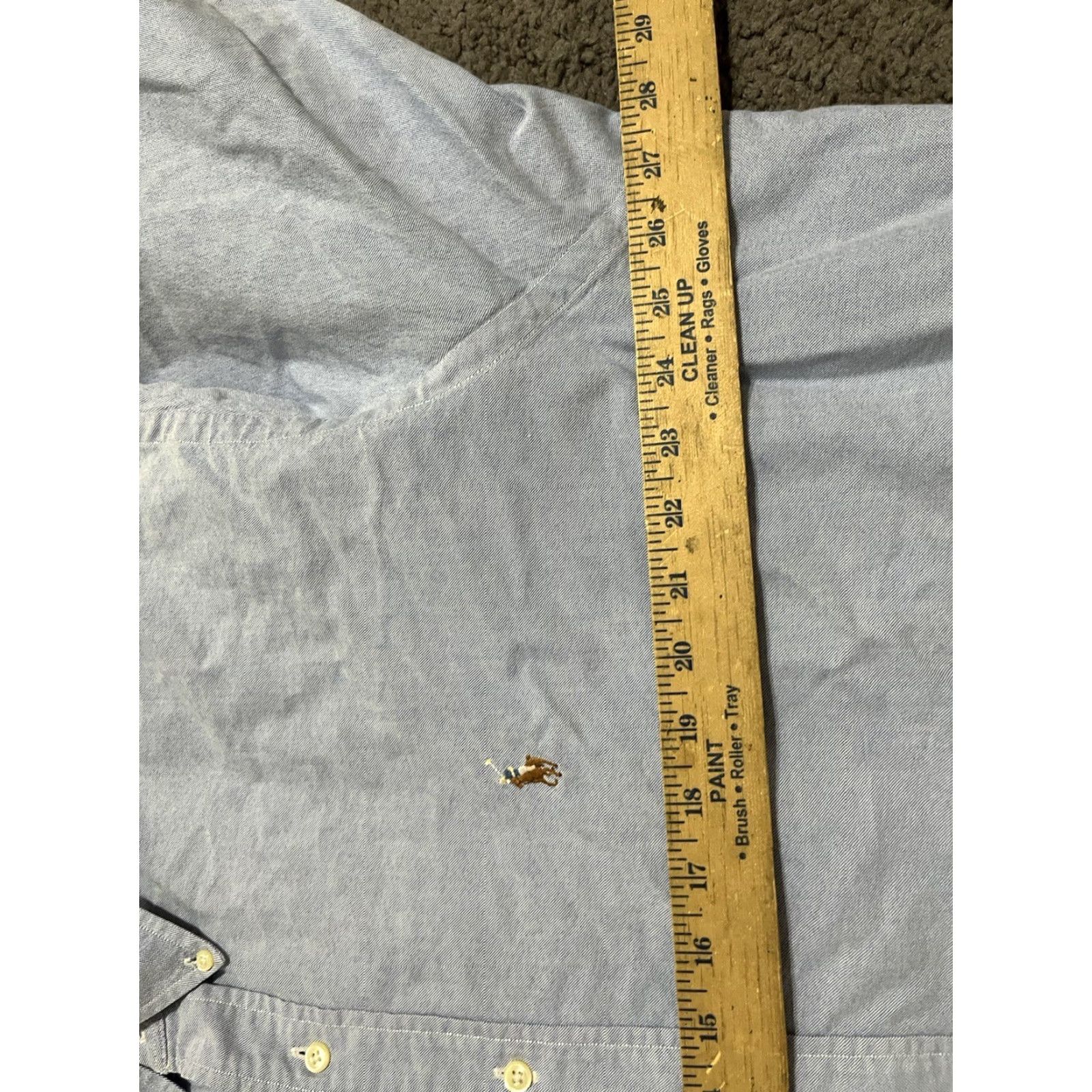 Ralph Lauren Ralph Lauren Button-Down Shirt Mens 18 XXL Long Sleeve Solid Blue Classic Fit Button-Up 100% Cotton Family Brand Shirt Mens Louis Lauren? Size US XXL / EU 58 / 5 - 5 Thumbnail